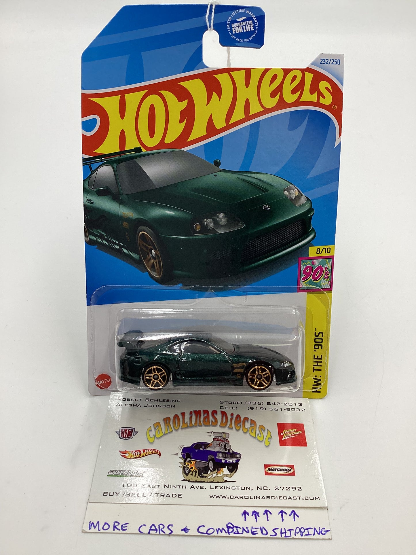 2024 Hot Wheels Q Case #232 Toyota Supra Green