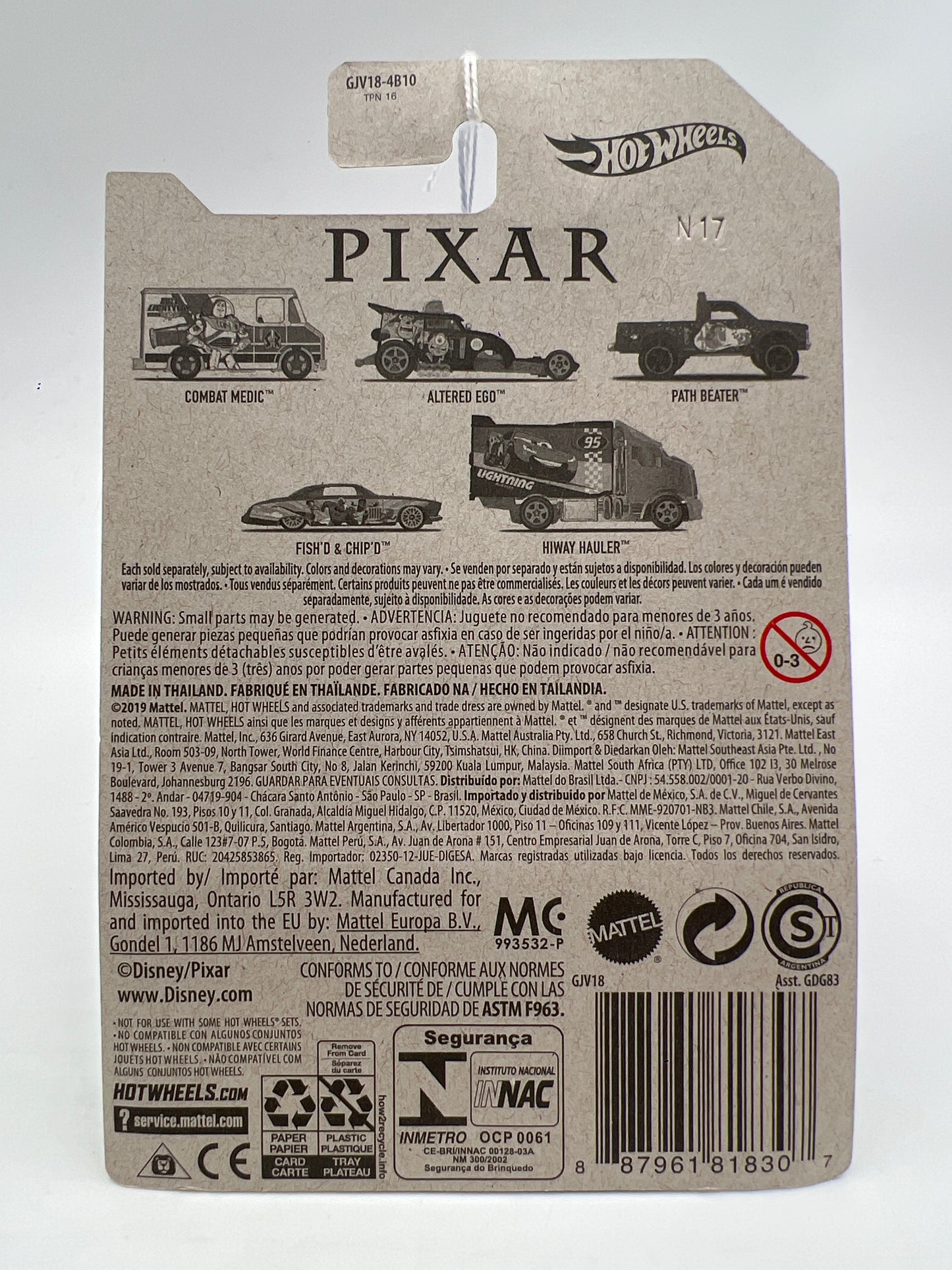 2020 Hot Wheels Disney Pixar #2 Monsters Inc Altered Ego 151D