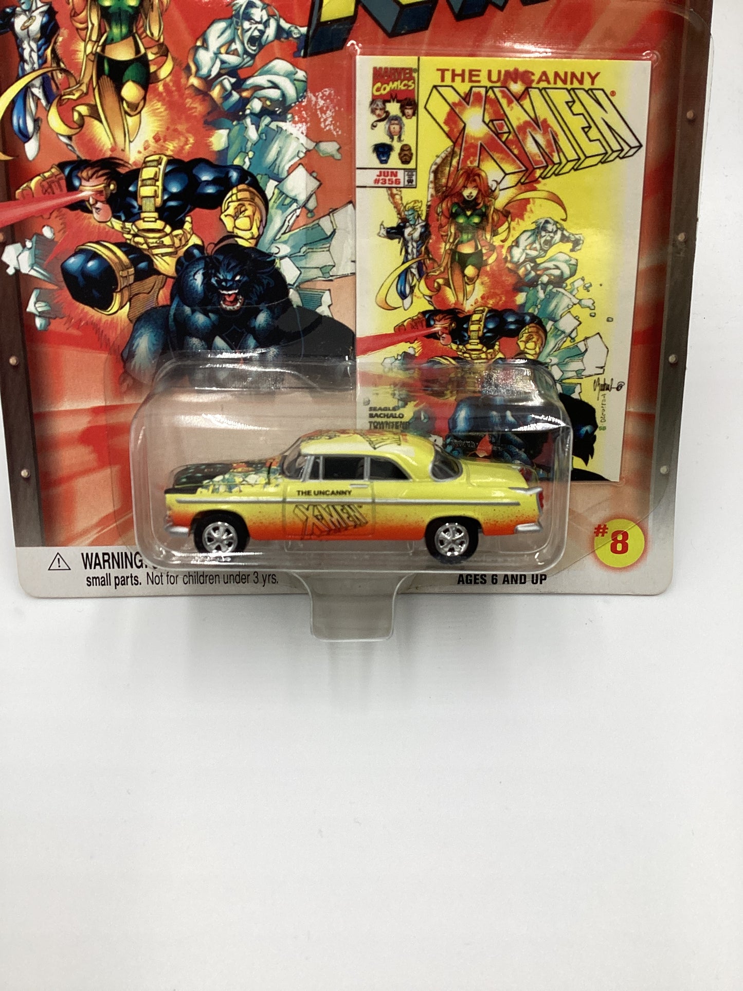 Johnny Lightning Marvel The Uncanny X-Men #8 55 Chrysler C-300 Yellow 230A