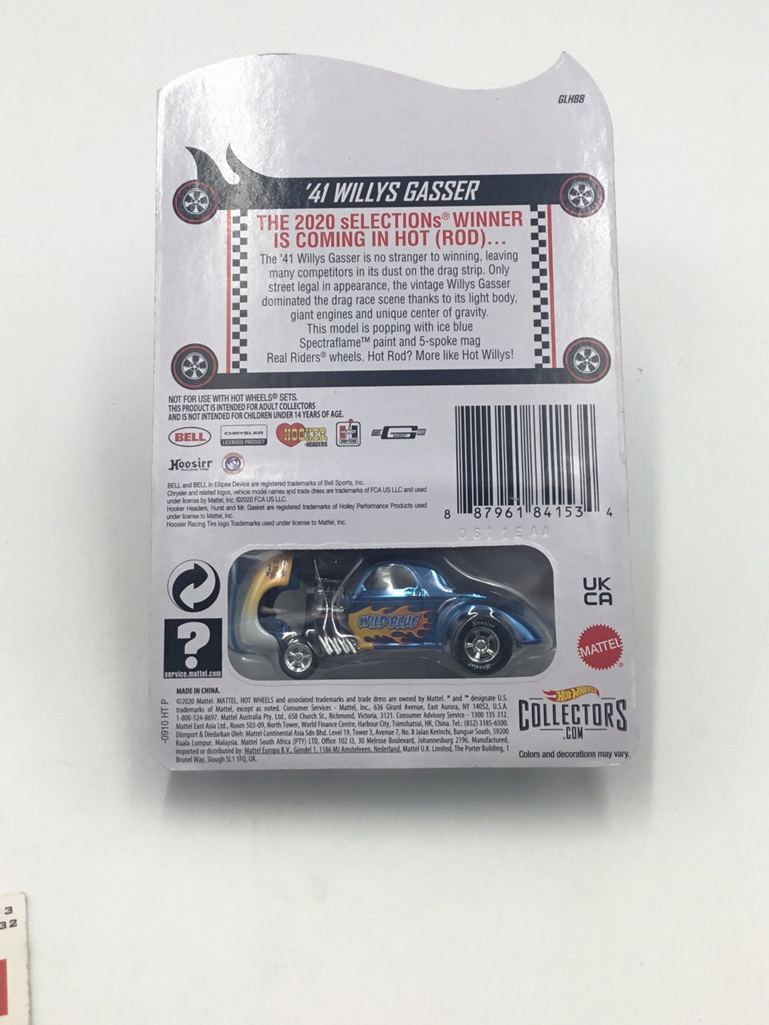 Hot wheels redline club 41 Willys Gasser with protector