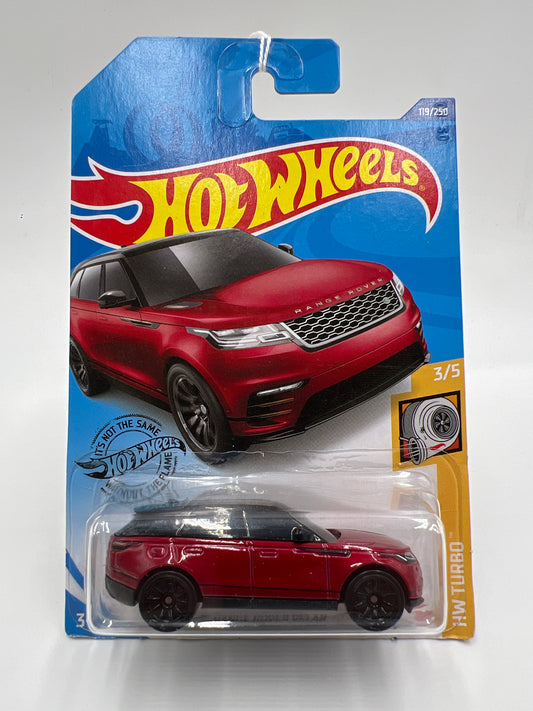 2020 Hot Wheels Turbo #119 Range Rover Velar Red 51C