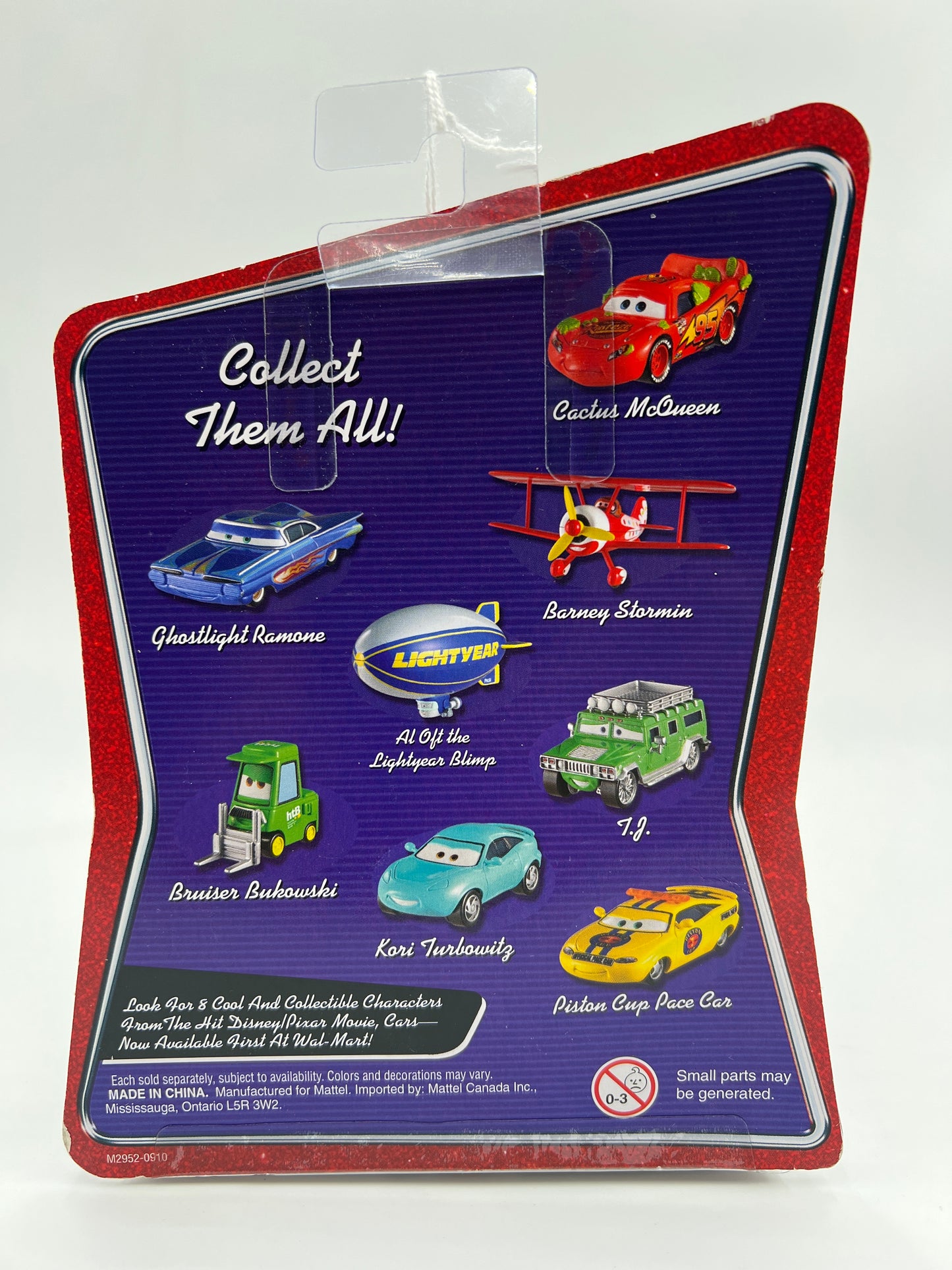 Disney Pixar Cars Al Oft The Lightyear Blimp Blue (Card Not Perfect) 138A