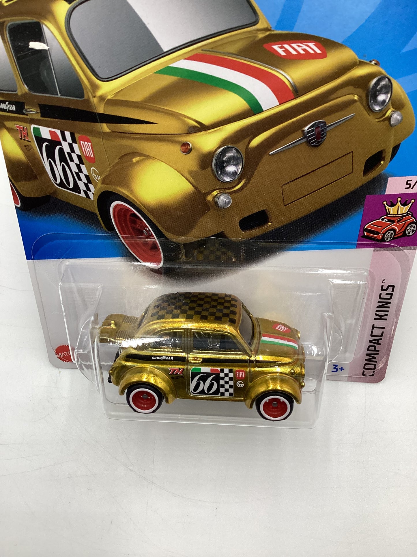 2024 Hot Wheels Super Treasure Hunt #117 60s Fiat 500D Modificado with protector