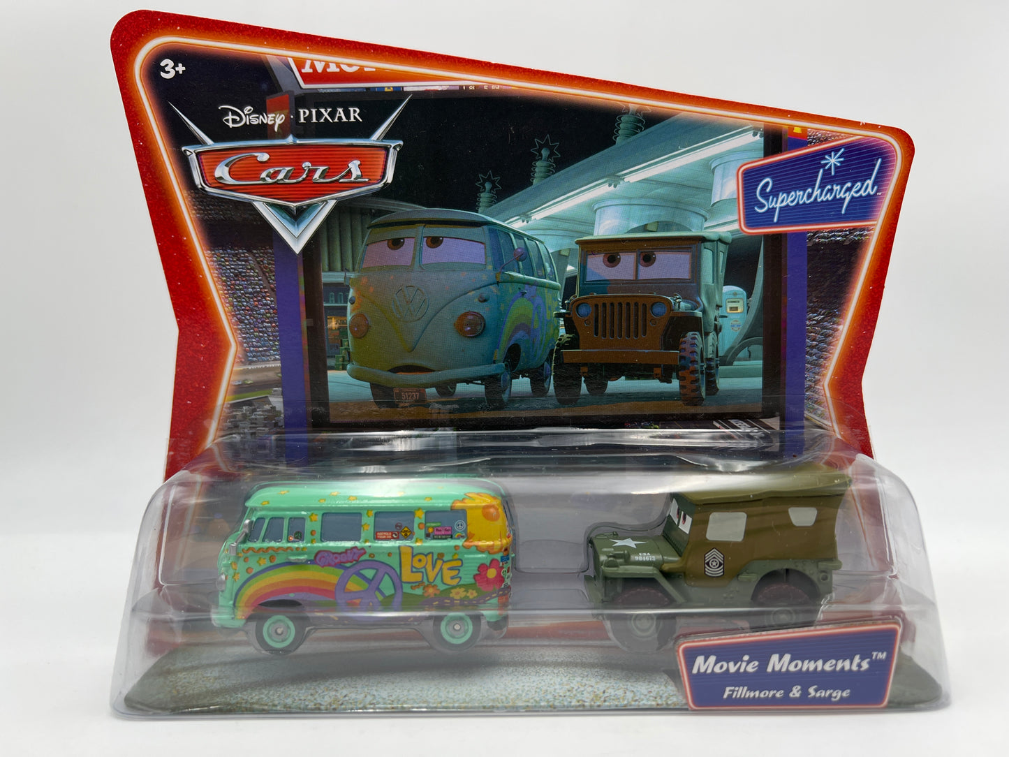 Disney Pixar Cars Supercharged 2 Pack Movie Moments Fillmore & Sarge