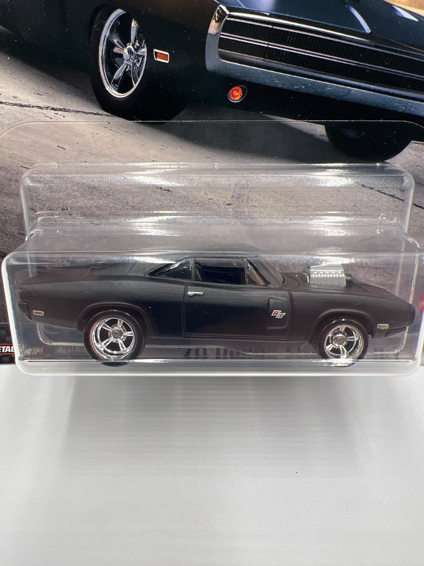 Hot Wheels Premium Fast and Furious Full Force #5 70 Dodge Charger R/T Black W/Protector