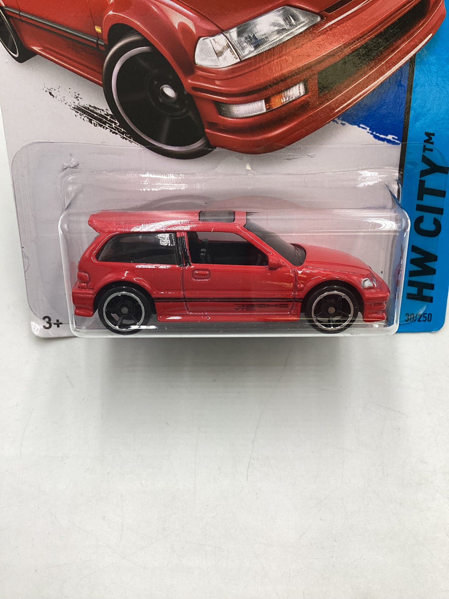 2014 Hot Wheels #30 Red 1990 Honda Civic EF