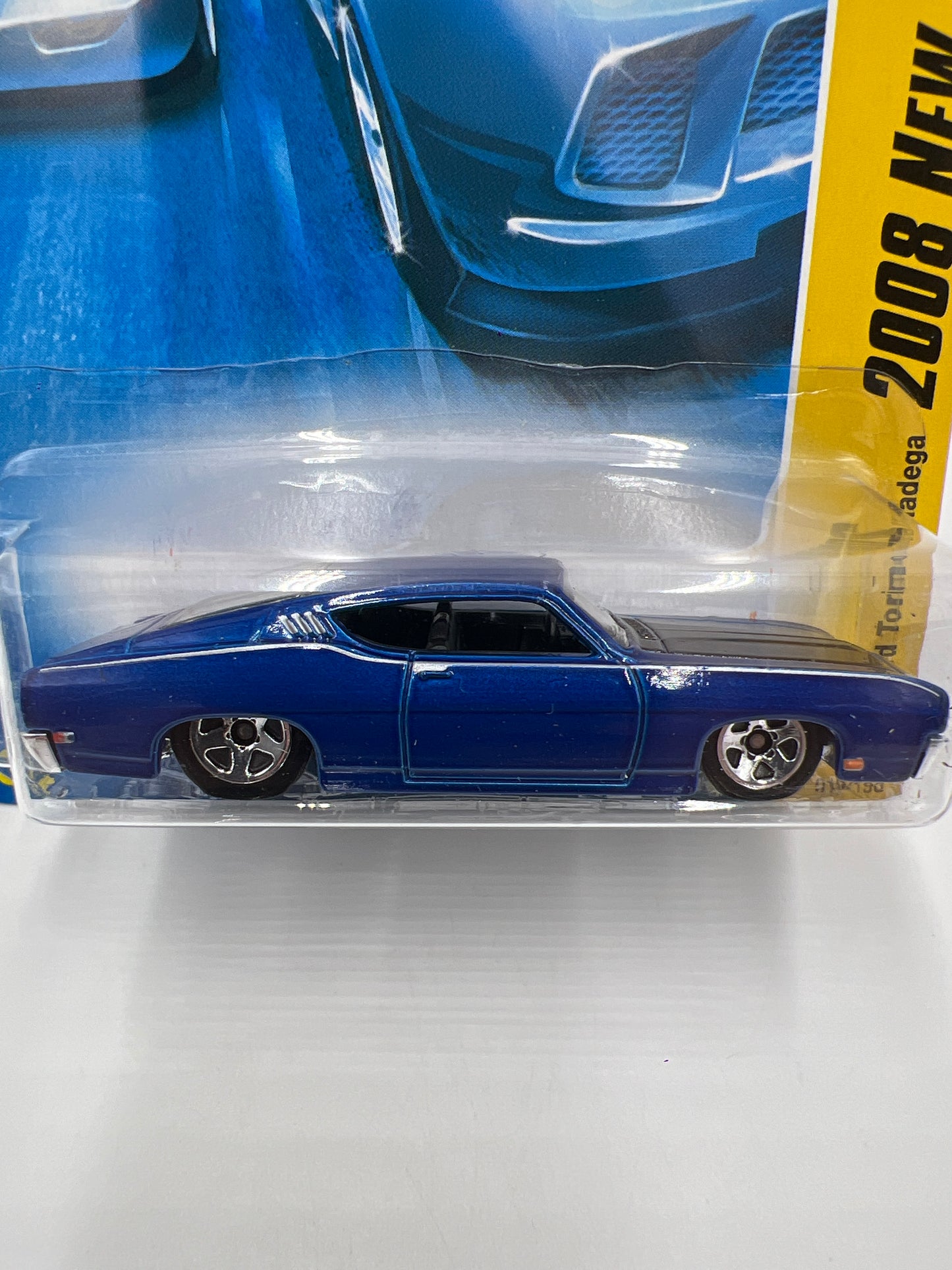 2008 Hot Wheels New Models #19 69 Ford Torino Talladega Blue 20D