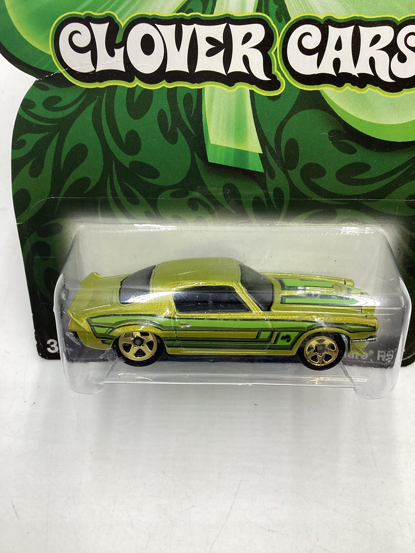 2009 Hot Wheels Clover Cars 70 Camaro RS Bad Card 152i