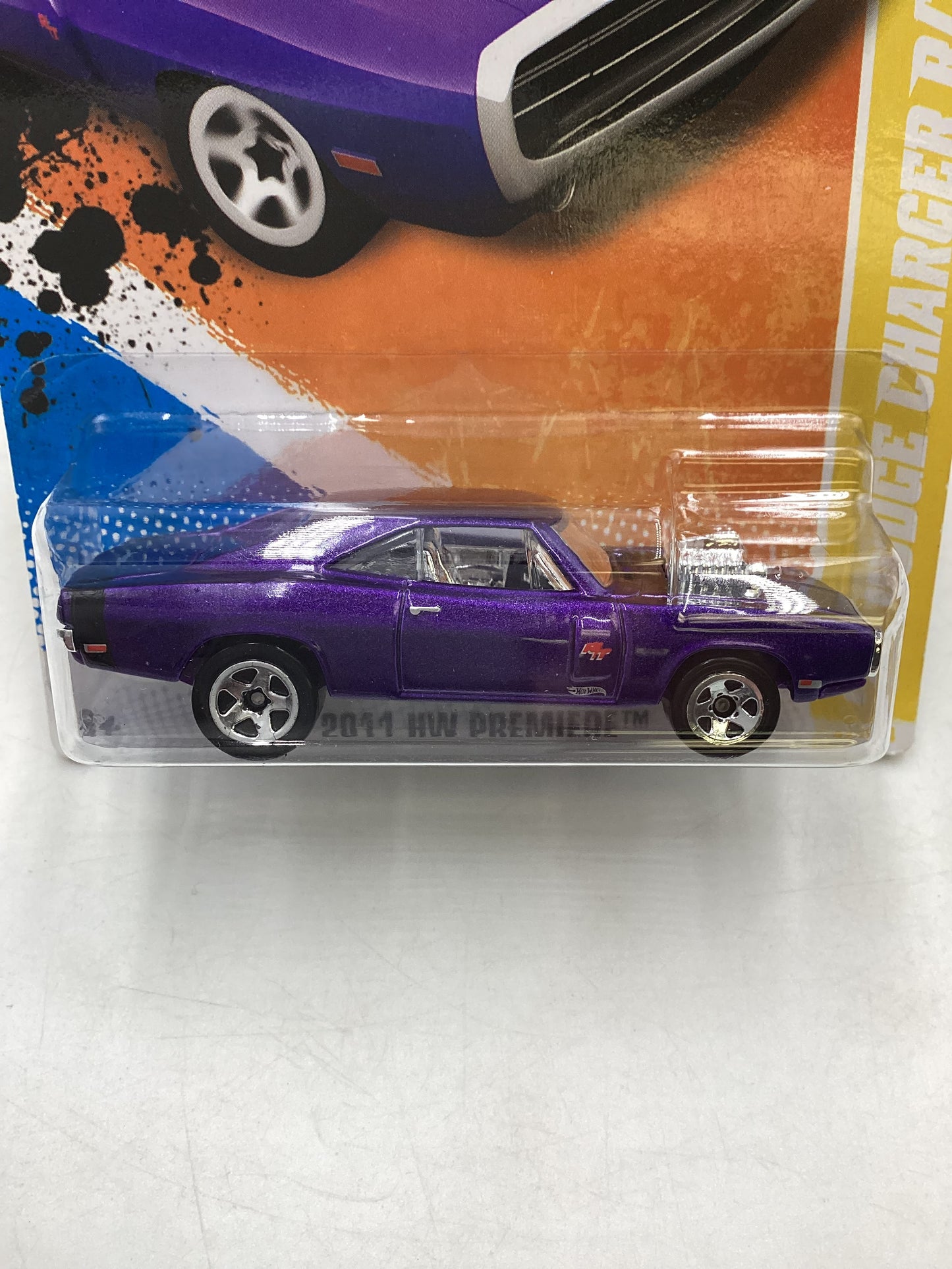 2011 Hot Wheels #42 70 Dodge Charger R/T Purple 56C