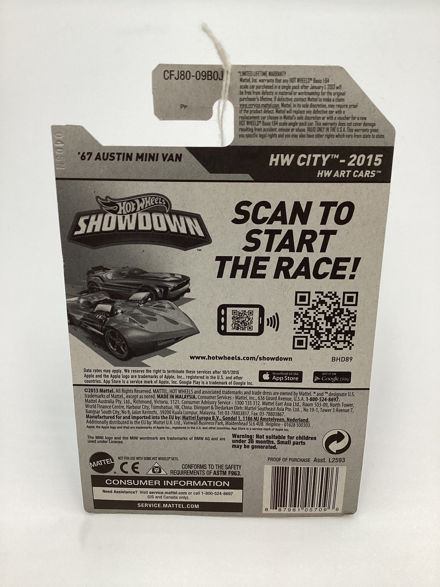 2015 Hot Wheels Zamac 007 #27 67 Austin Mini Van