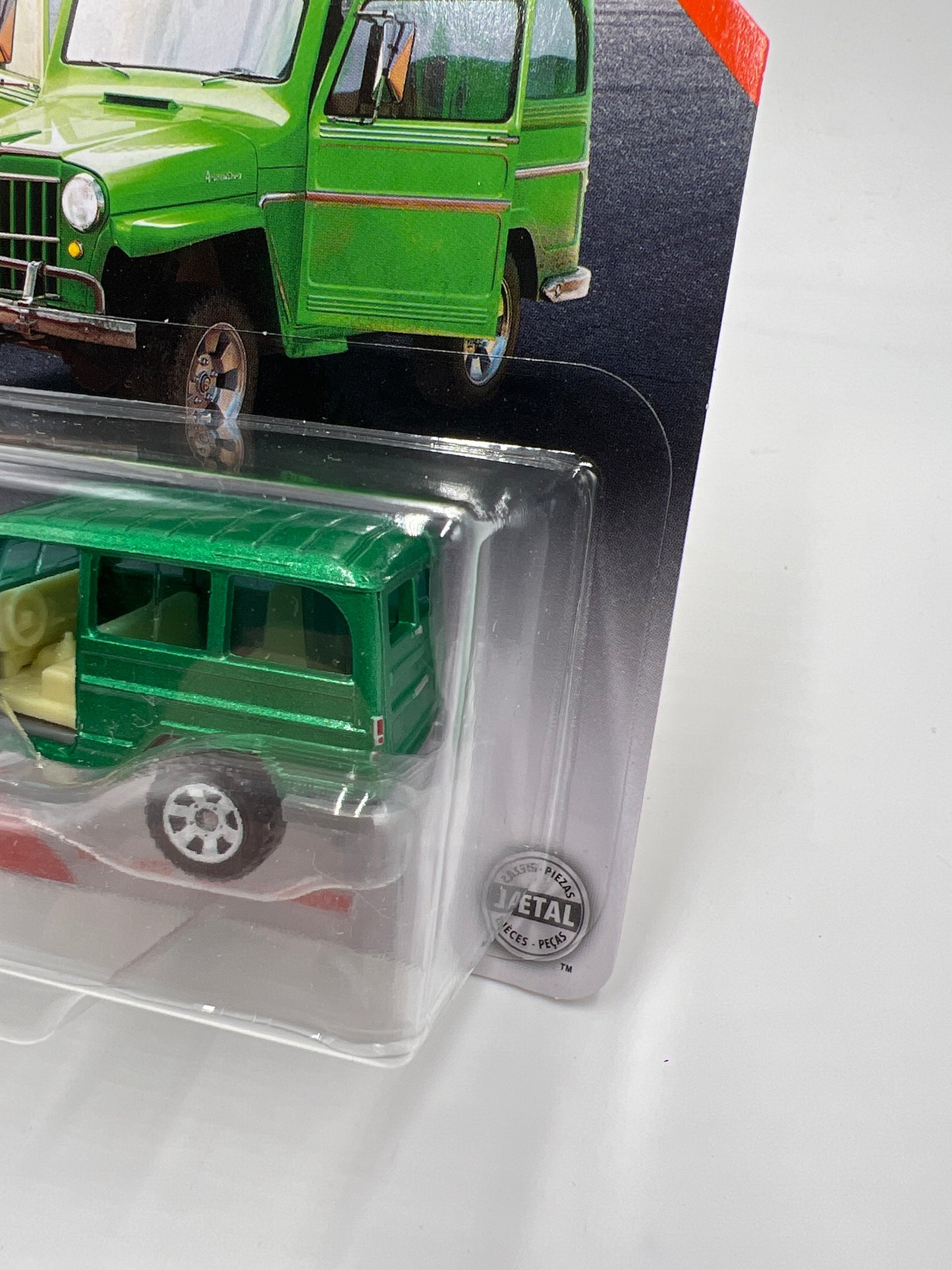 Matchbox Moving Parts 1962 Jeep Willys Wagon Green 168P