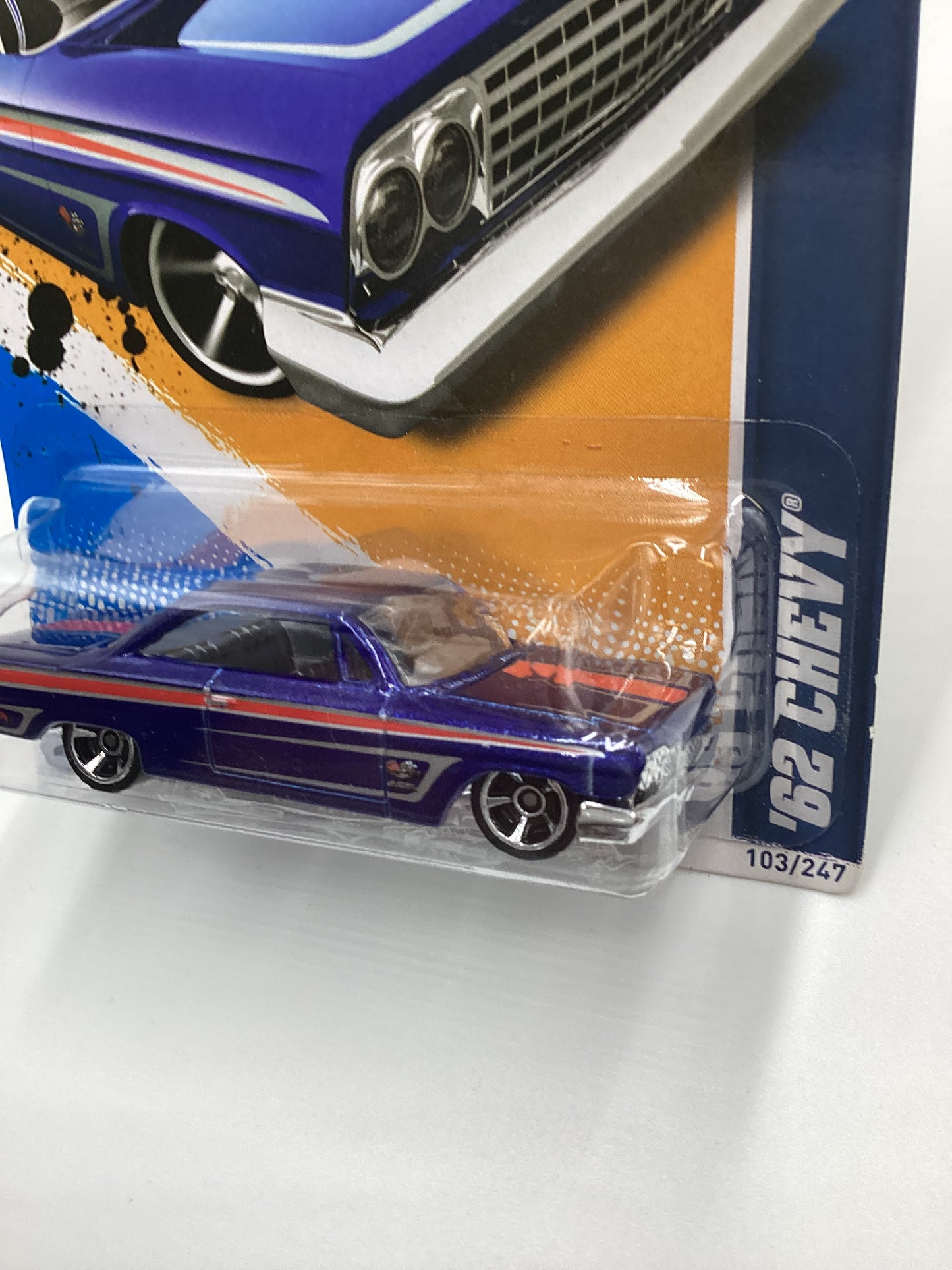 2012 Hot Wheels #103 62 Chevy Blue