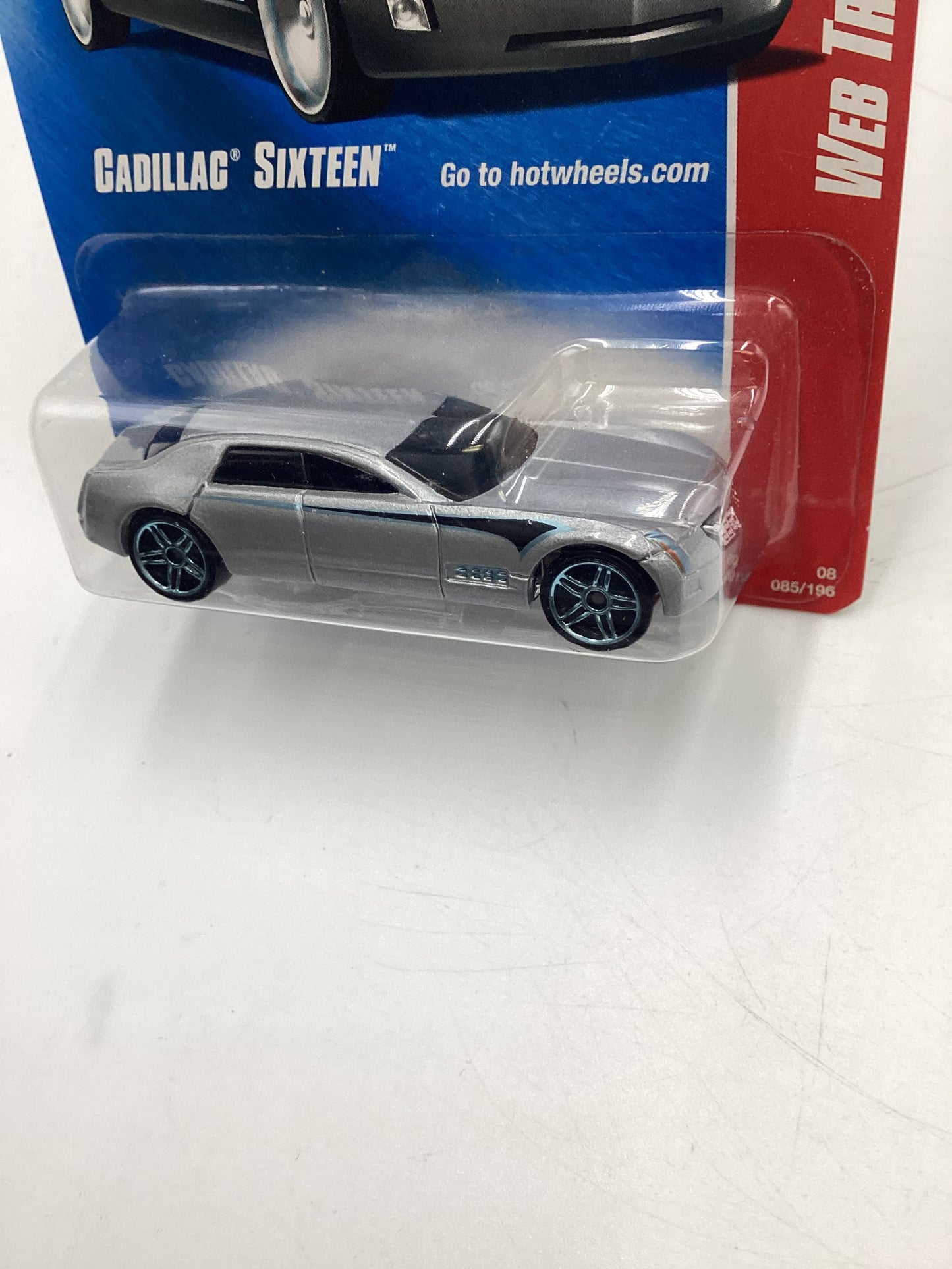 2008 Hot Wheels Web Trading Cars #85 Cadillac Sixteen Silver 60A