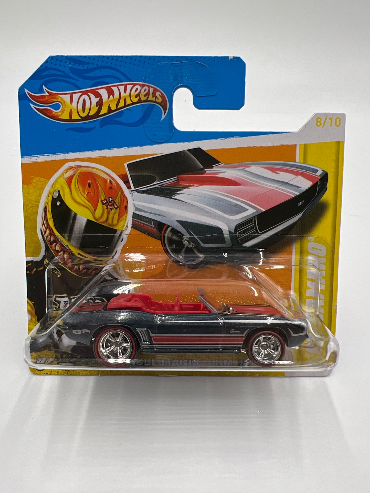 2012 Hot Wheels Super Treasure Hunt #108 69 Camaro Short Card W/Protector VHTF