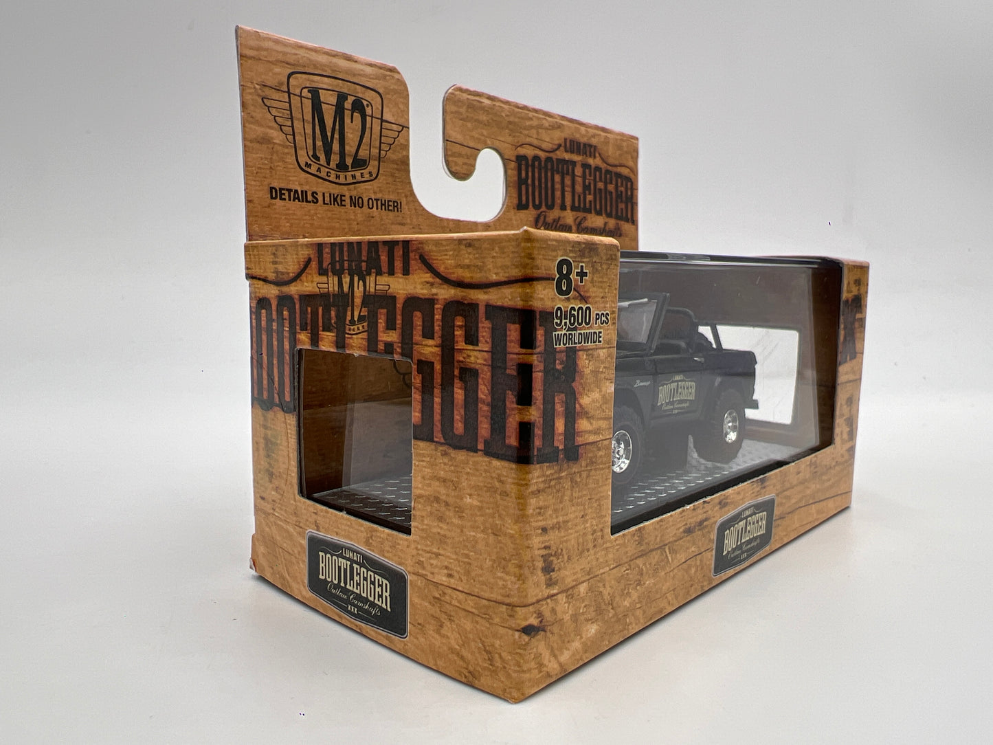 M2 Machines Lunati Bootlegger 1966 Ford Bronco Black S48