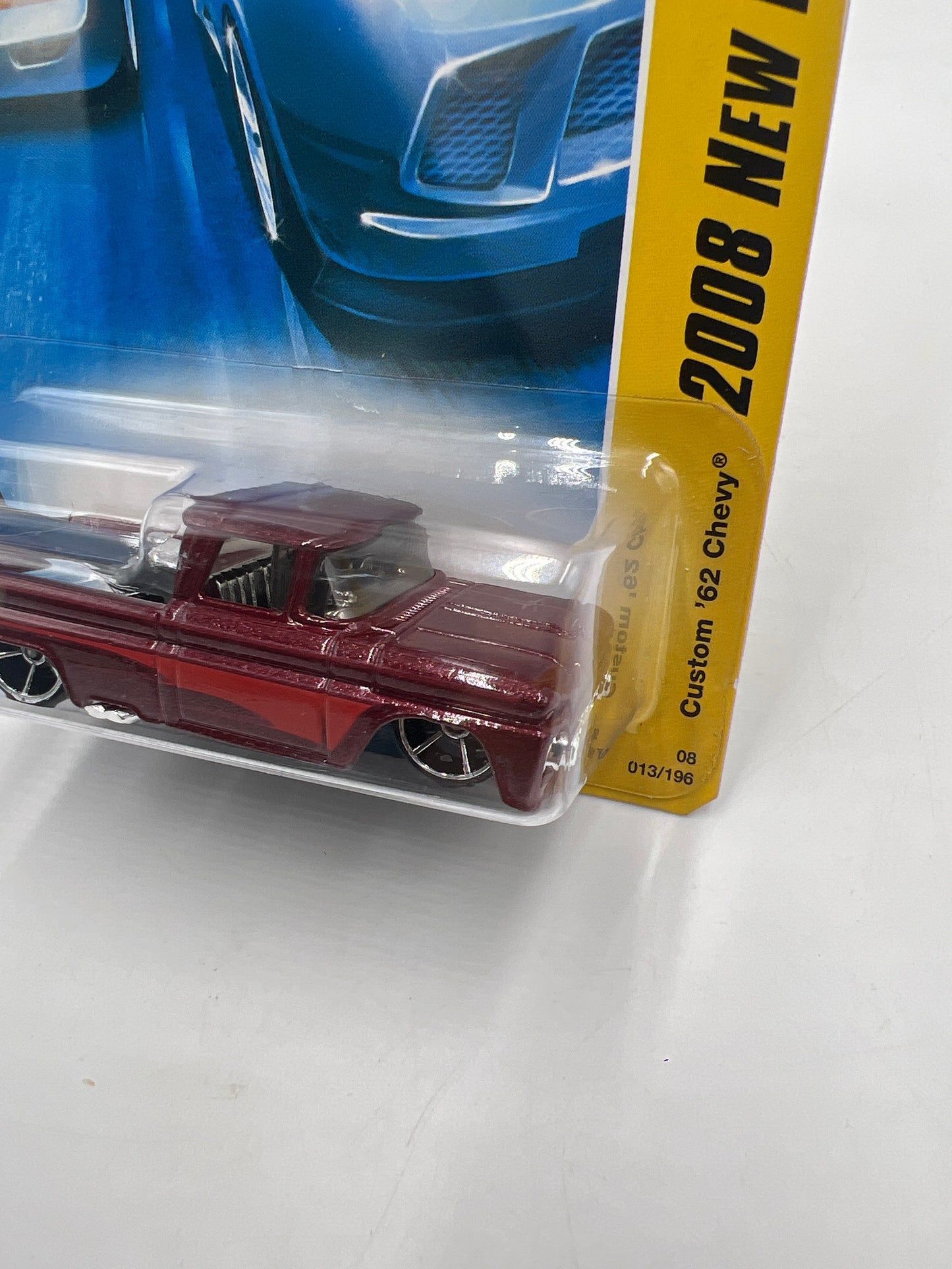 2008 Hot Wheels New Models #13 Custom 62 Chevy Dark Red 17A