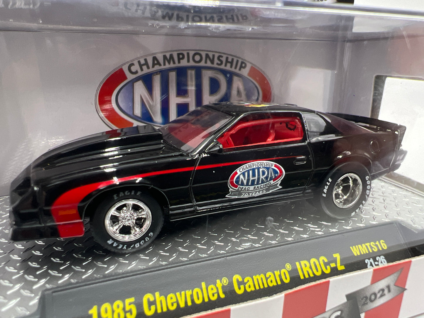 M2 Machines Walmart Exclusive NHRA 1985 Chevrolet Camaro IROC-Z Black WMTS16