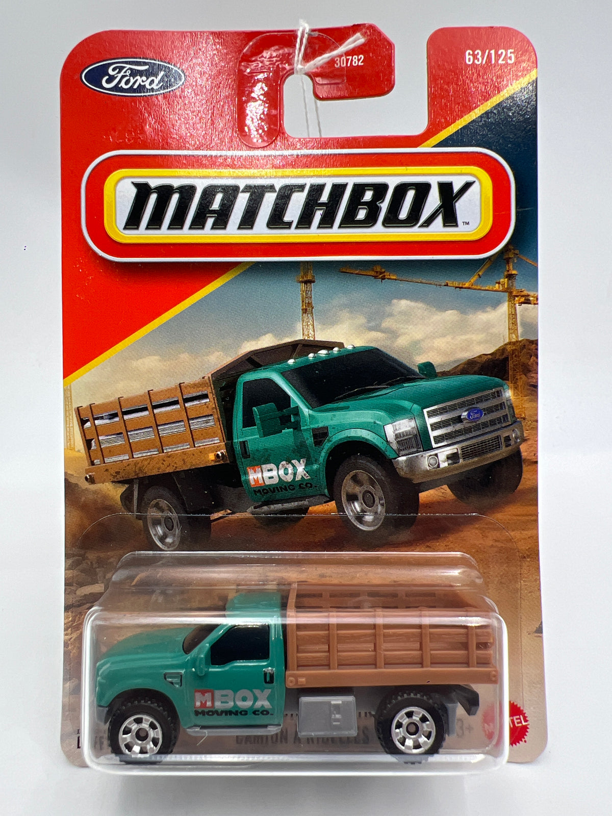 2026 Matchbox #63 Ford F-350 Stake Bed Truck Green 213o
