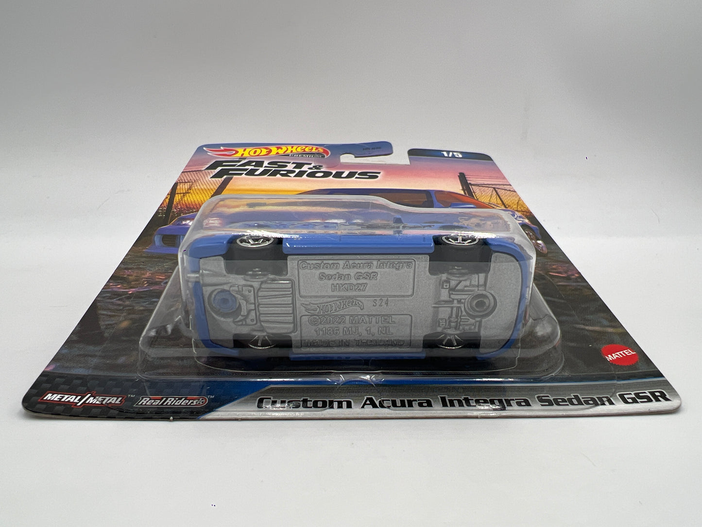 Hot Wheels Premium Fast & Furious #1 Custom Acura Integra Sedan GSR Blue 248F