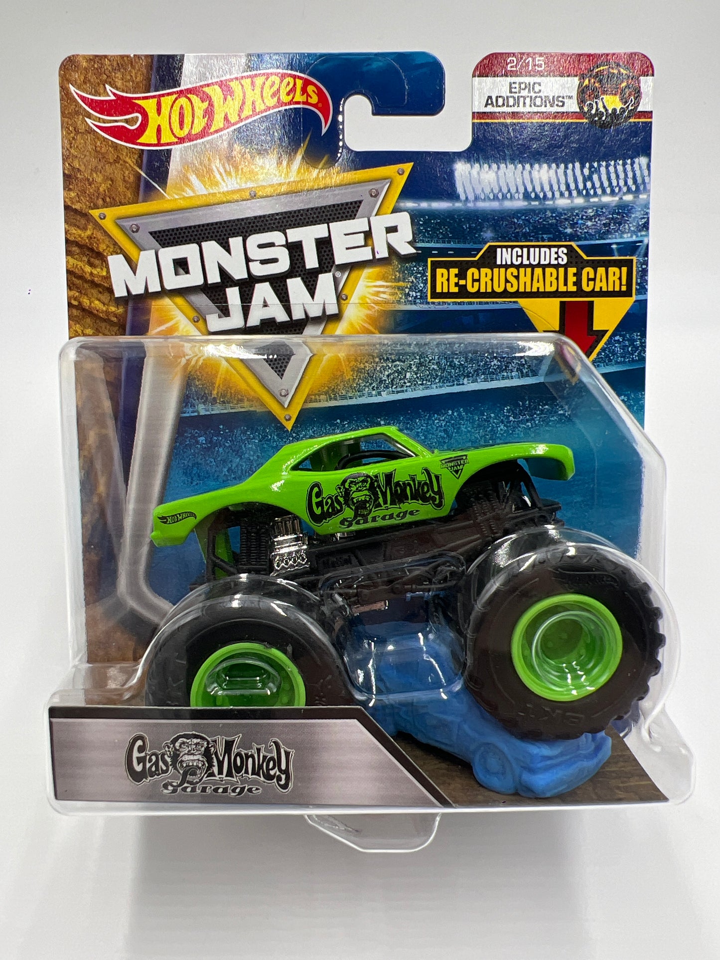Hot Wheels Monster Jam Epic Auditions #2 Gas Monkey Garage W/Protector
