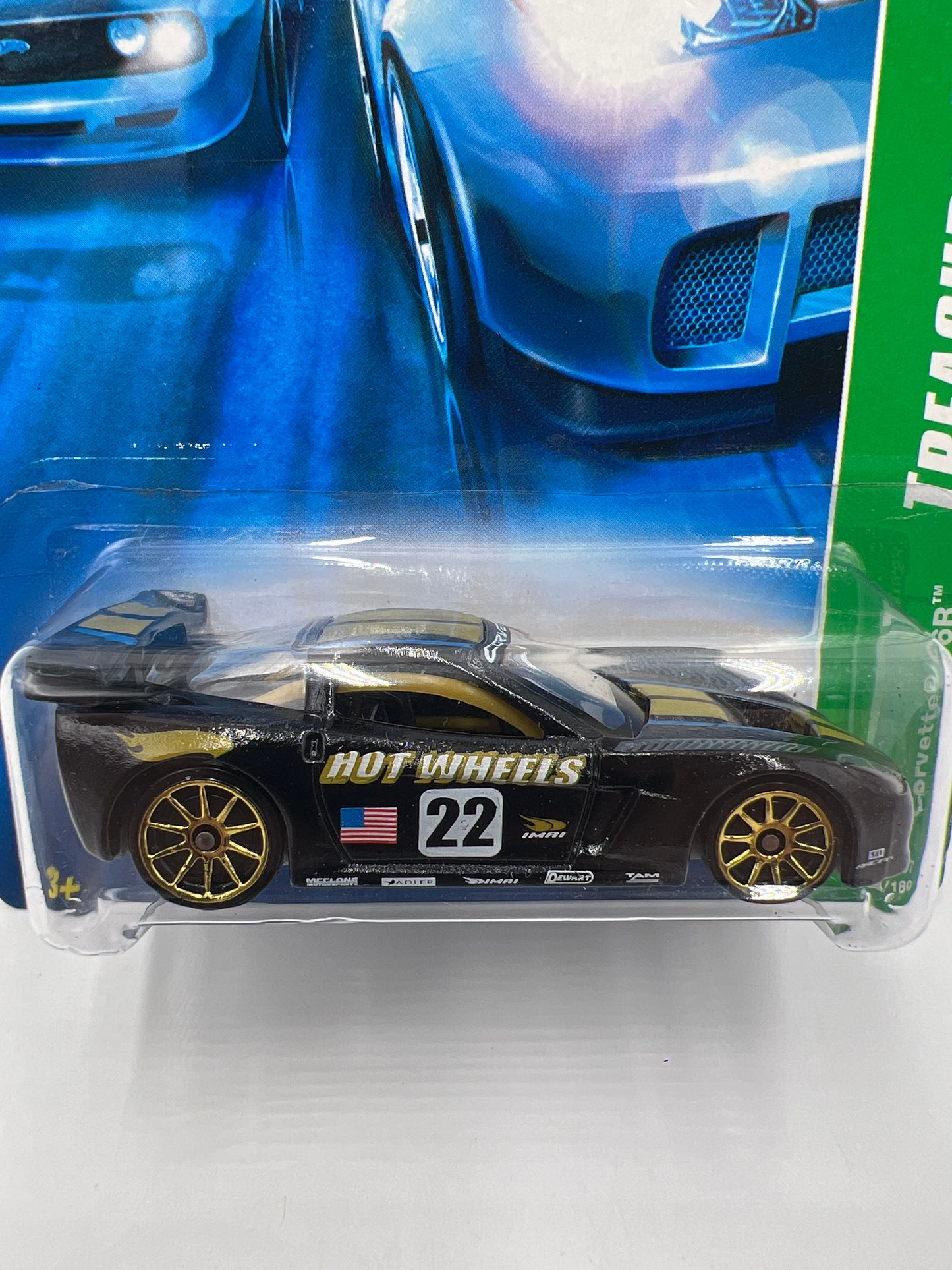 2007 Hot Wheels Treasure Hunt #124 Corvette C6R Black