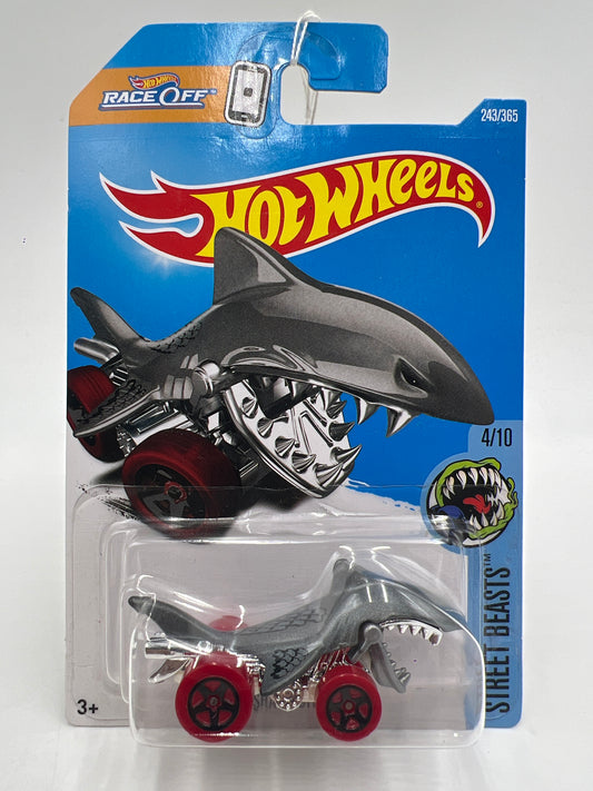 2017 Hot Wheels Street Beasts #243 Shark Bite Gray 115C