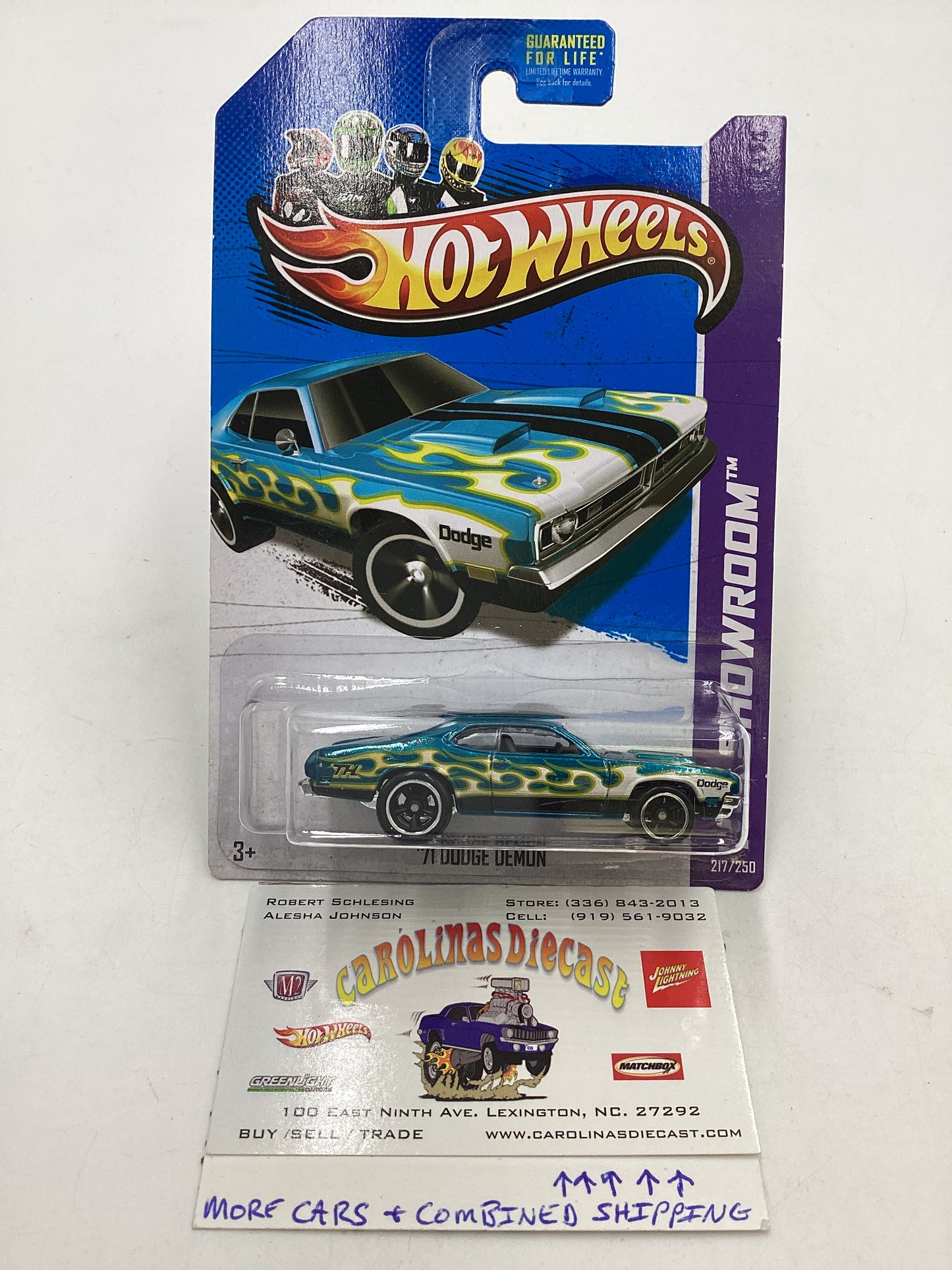 2013 Hot wheels Super Treasure Hunt #217 71 Dodge Demon W/Protector