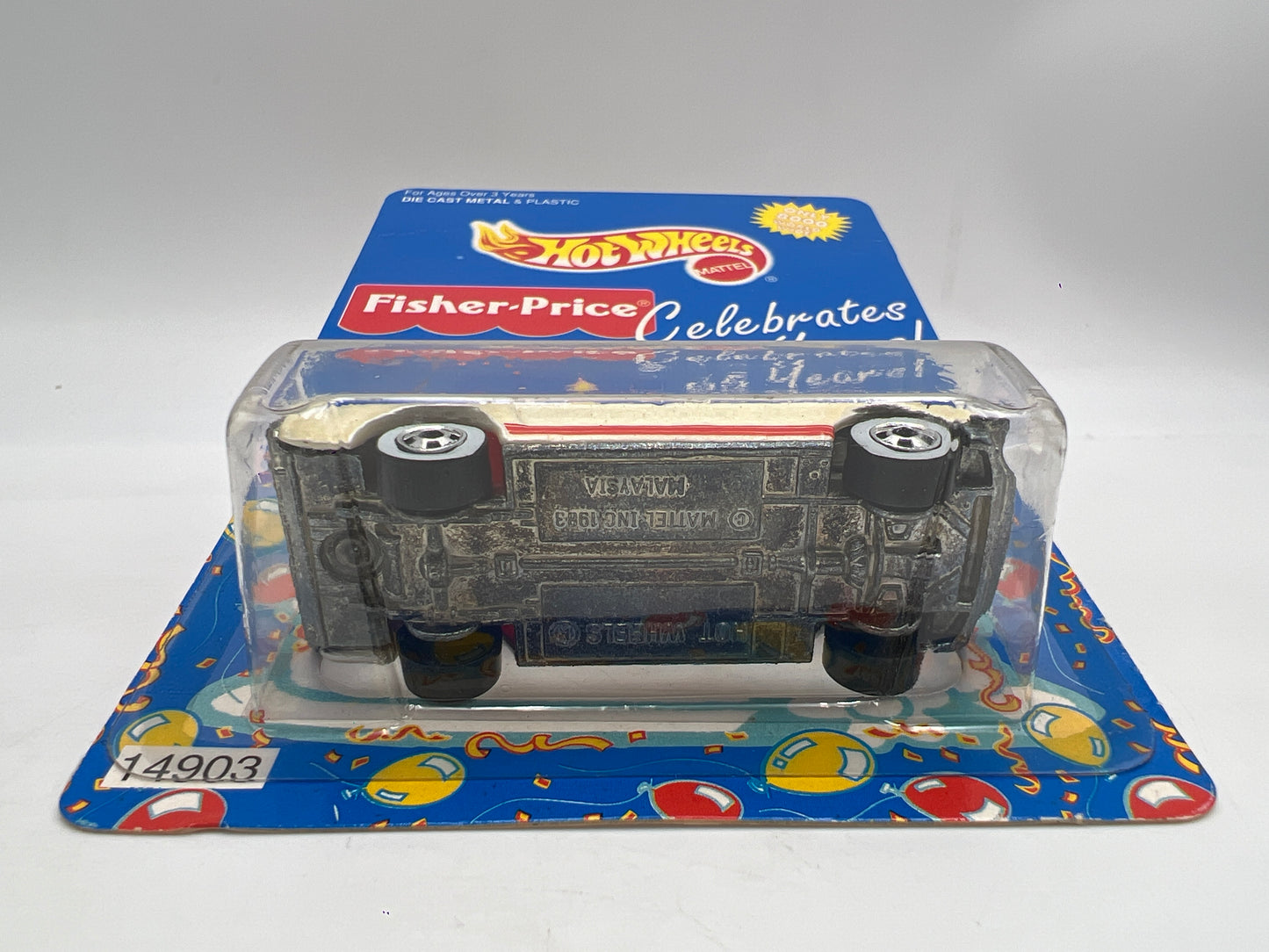 Hot Wheels Special Edition Fisher Price 65 Years 65 Mustang White W/Protector