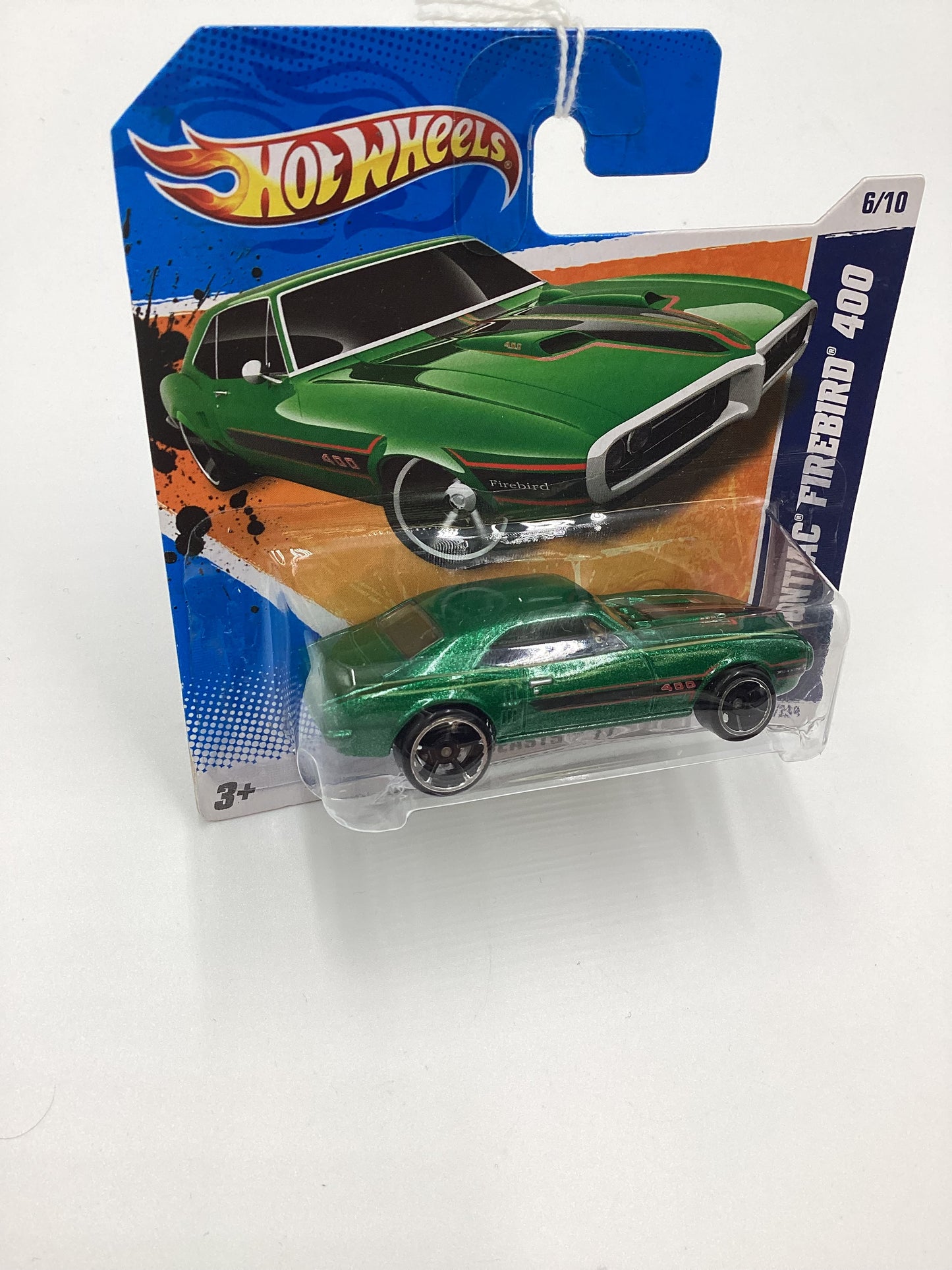 2011 Hot Wheels #86 67 Pontiac Firebird 400 Green Short Card Crushed Blister 59F