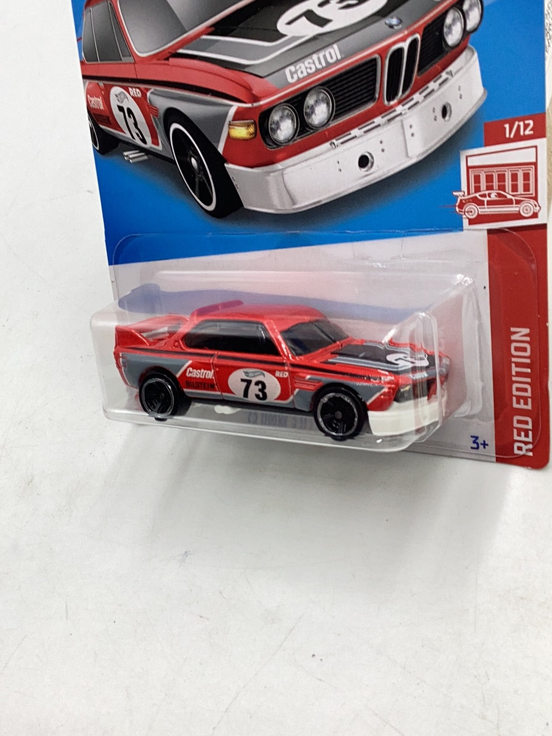 2022 Hot Wheels Red edition #34 73 BMW 3.0 CSL Race Car 150A