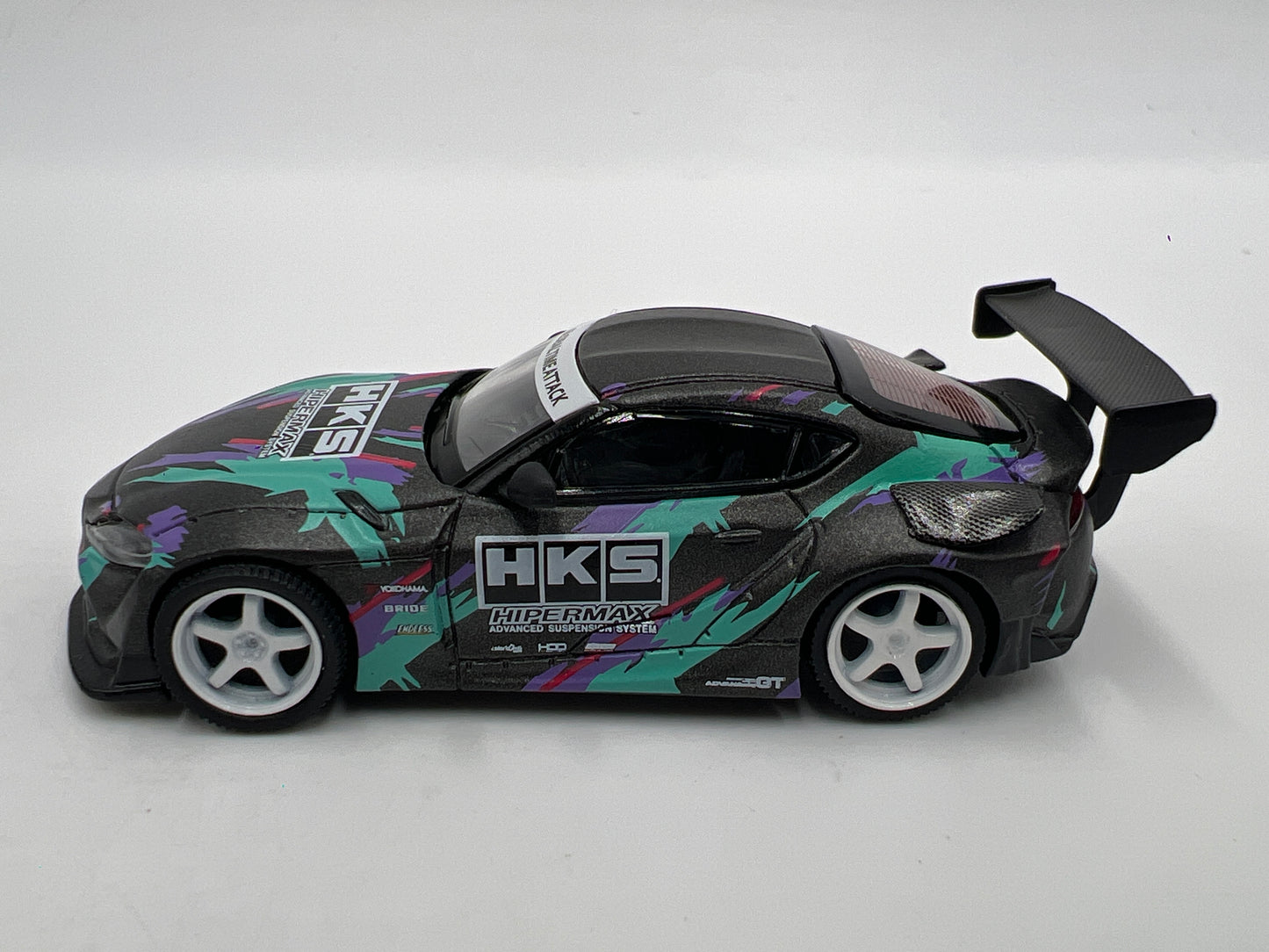 Mini GT #212 MiJo Exclusive HKS Toyota GR Supra 2019 SEMA Presentation