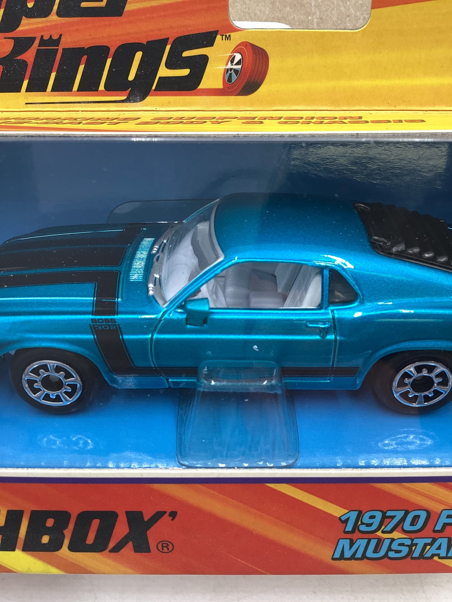 Matchbox 2005 Classic Super Kings K-205 1970 Ford Mustang Boss 302 Blue