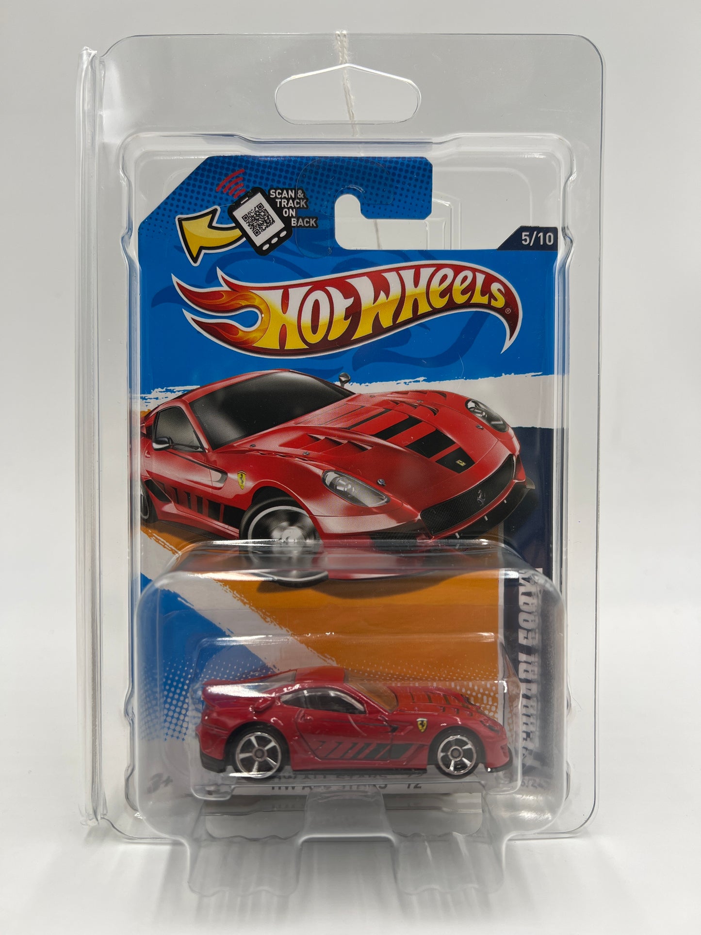 2012 Hot Wheels All Stars #125 Ferrari 599XX Red W/Protector 2