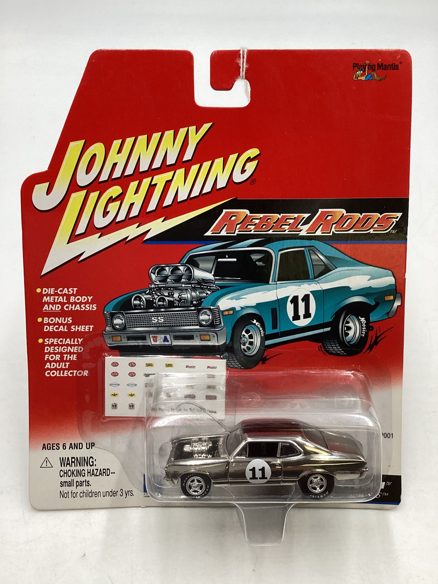 Johnny Lightning Rebel Rods Boss-A-Nova 1969 Chevy Nova SS Chrome 189F