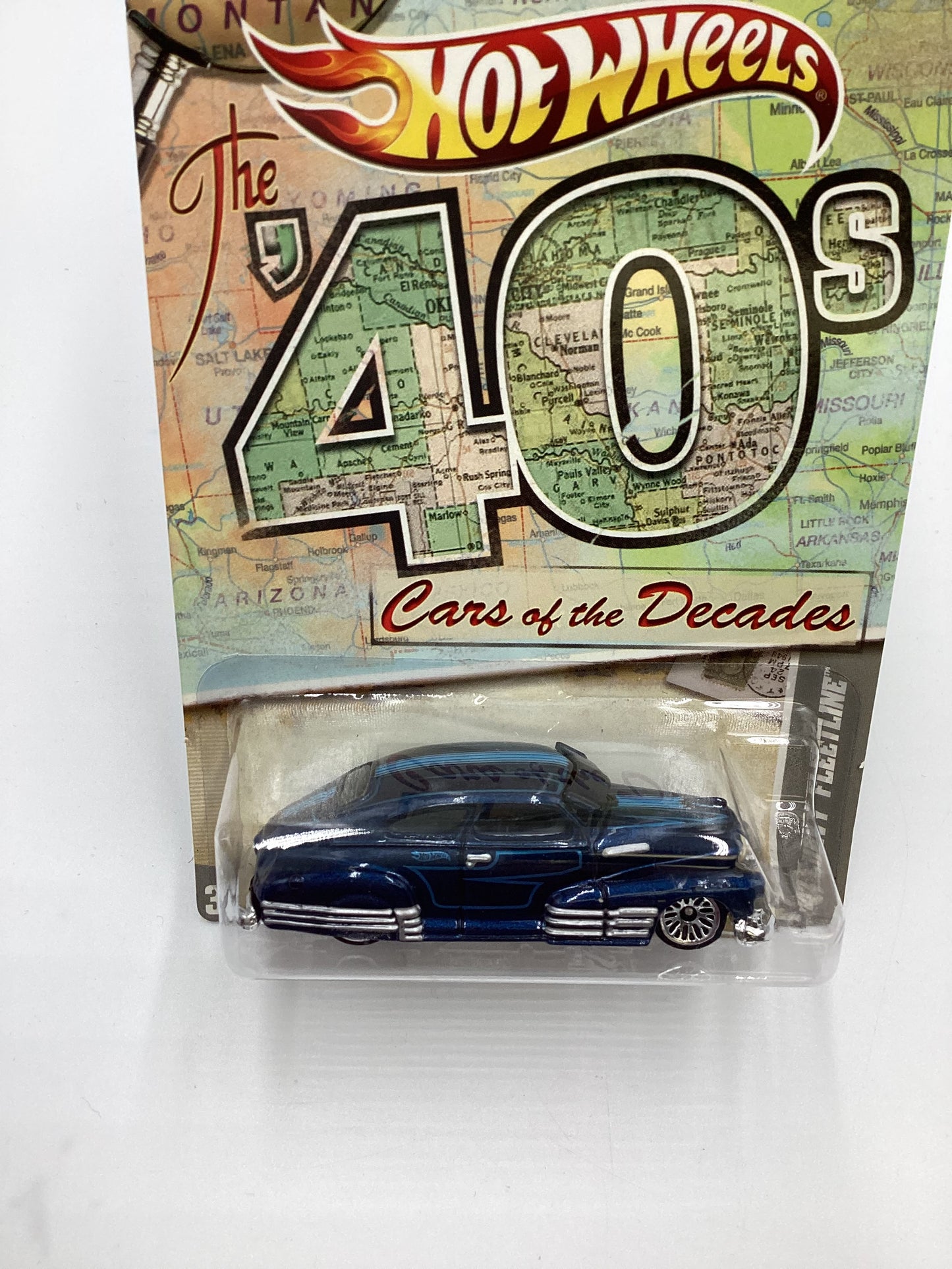 2011 Hot Wheels Cars of the Decades The 40s #7 47 Chevy Fleetline Blue