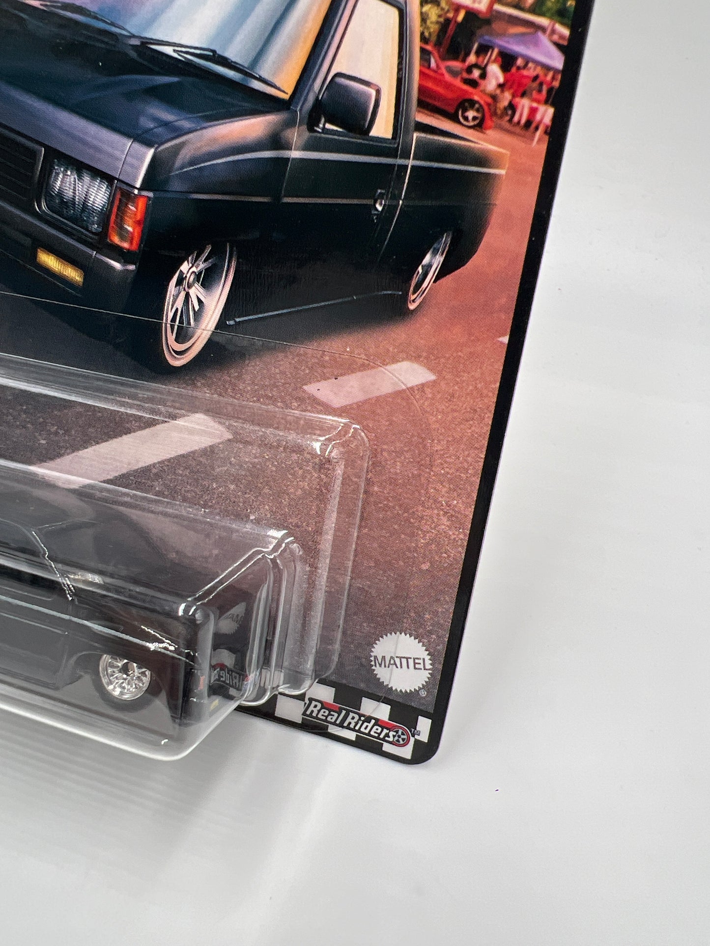 Hot Wheels Premium Boulevard #38 Custom 93 Nissan Hardbody D21 Black W/Protector