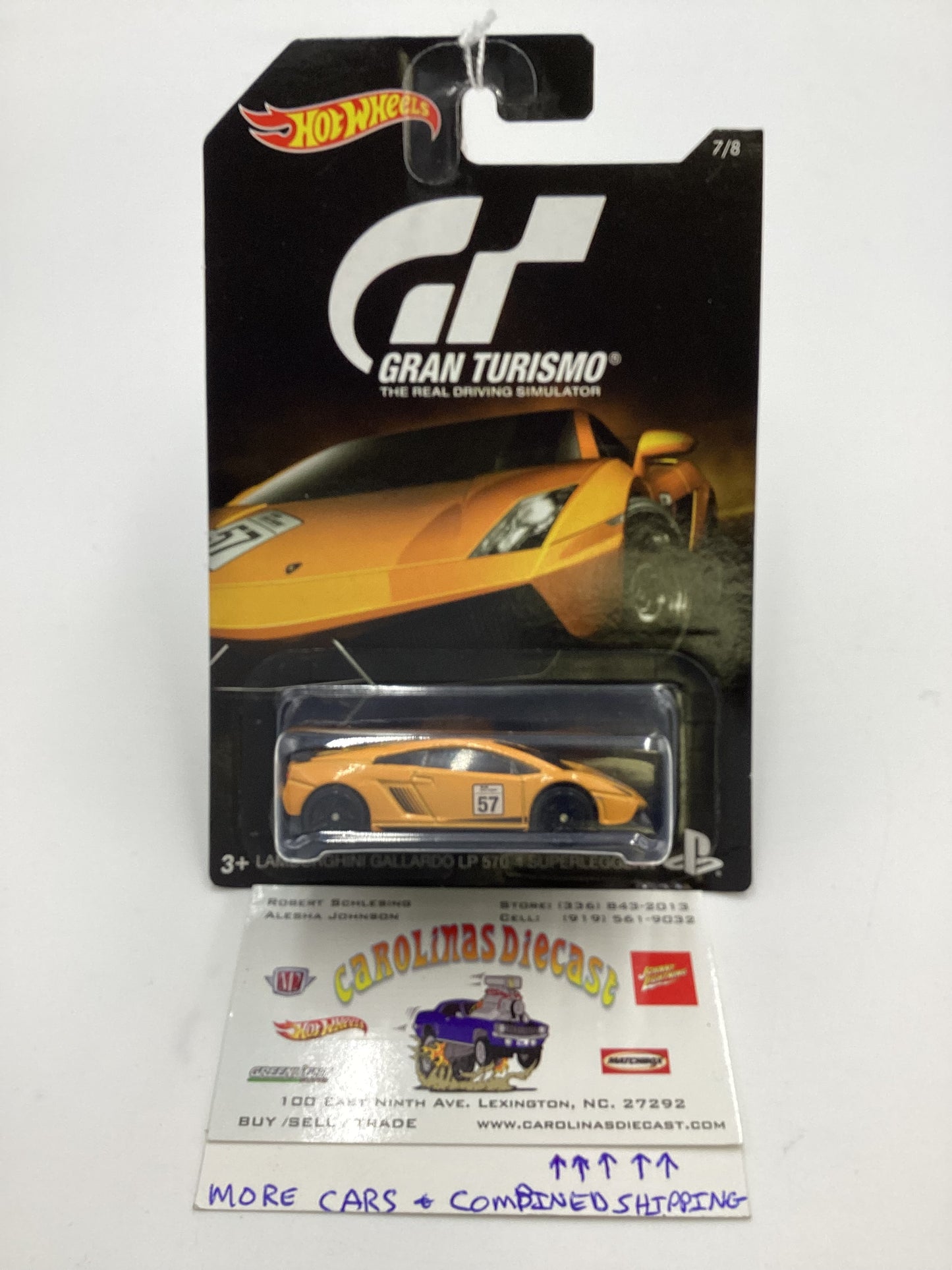 Hot Wheels Gran Turismo #7 Lamborghini Gallardo LP 570-4 Superleggera 153F