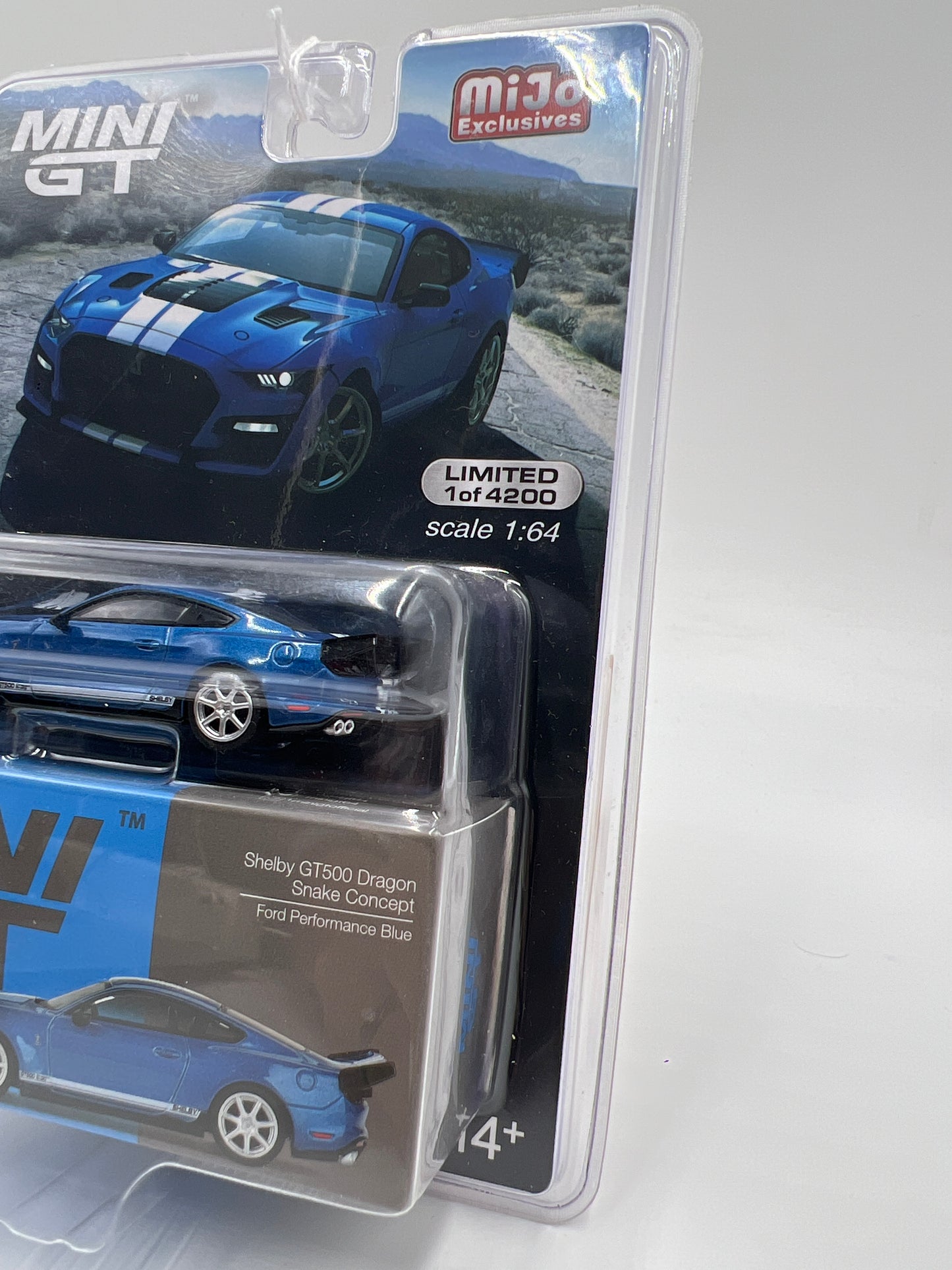 Mini GT Mijo Exclusives #568 Shelby GT500 Dragon Snake Concept Blue