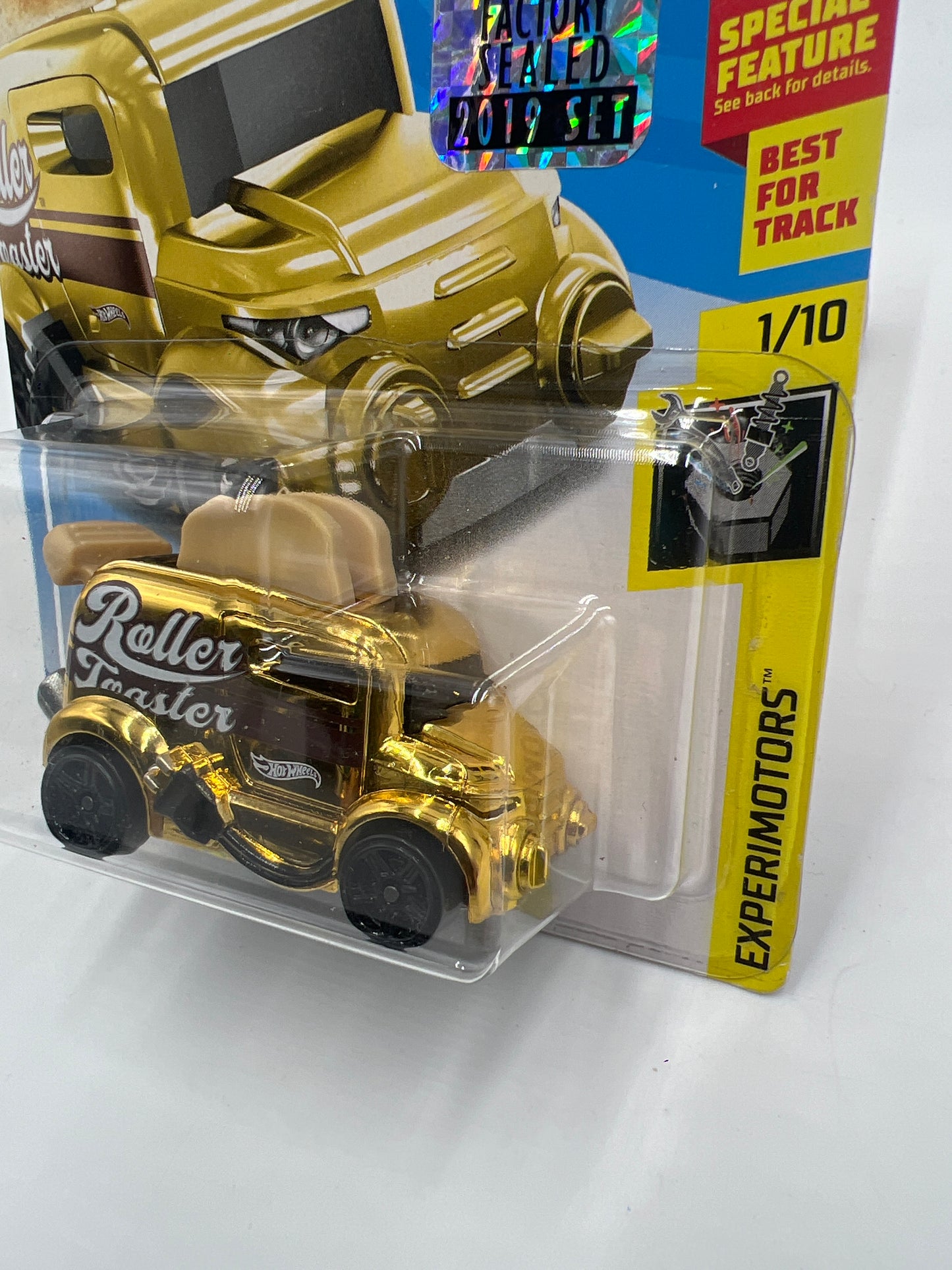 2019 Hot Wheels #24 Roller Toaster Golden Factory Sealed W/Protector