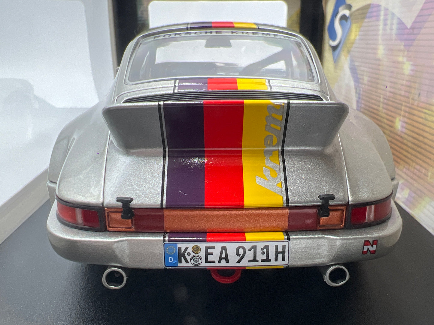 Solido 1:18 Scale Porsche 911 RSR Kremer Silver