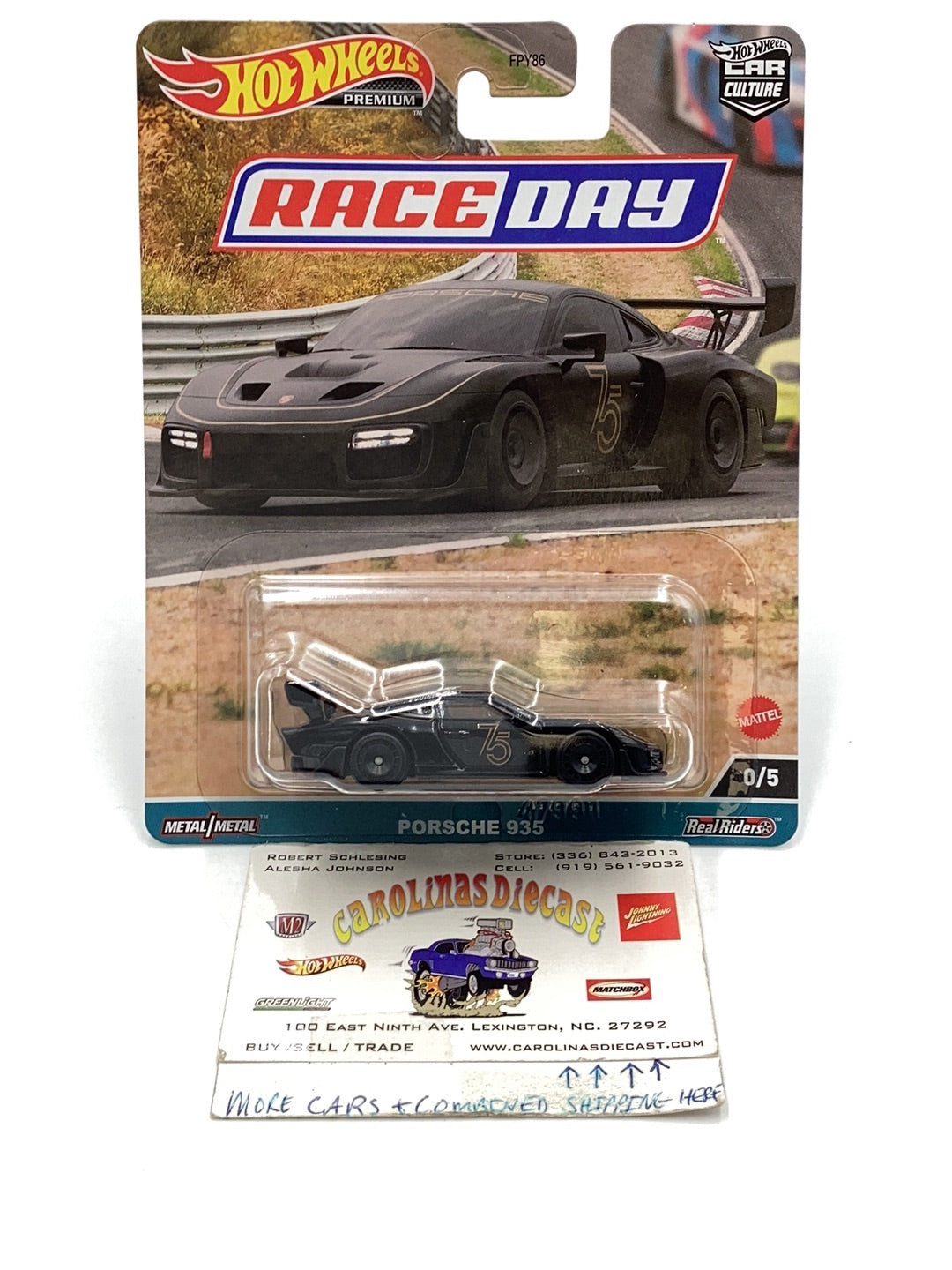 2023 Hot wheels Race Day Chase Porsche 935 0/5 with protector