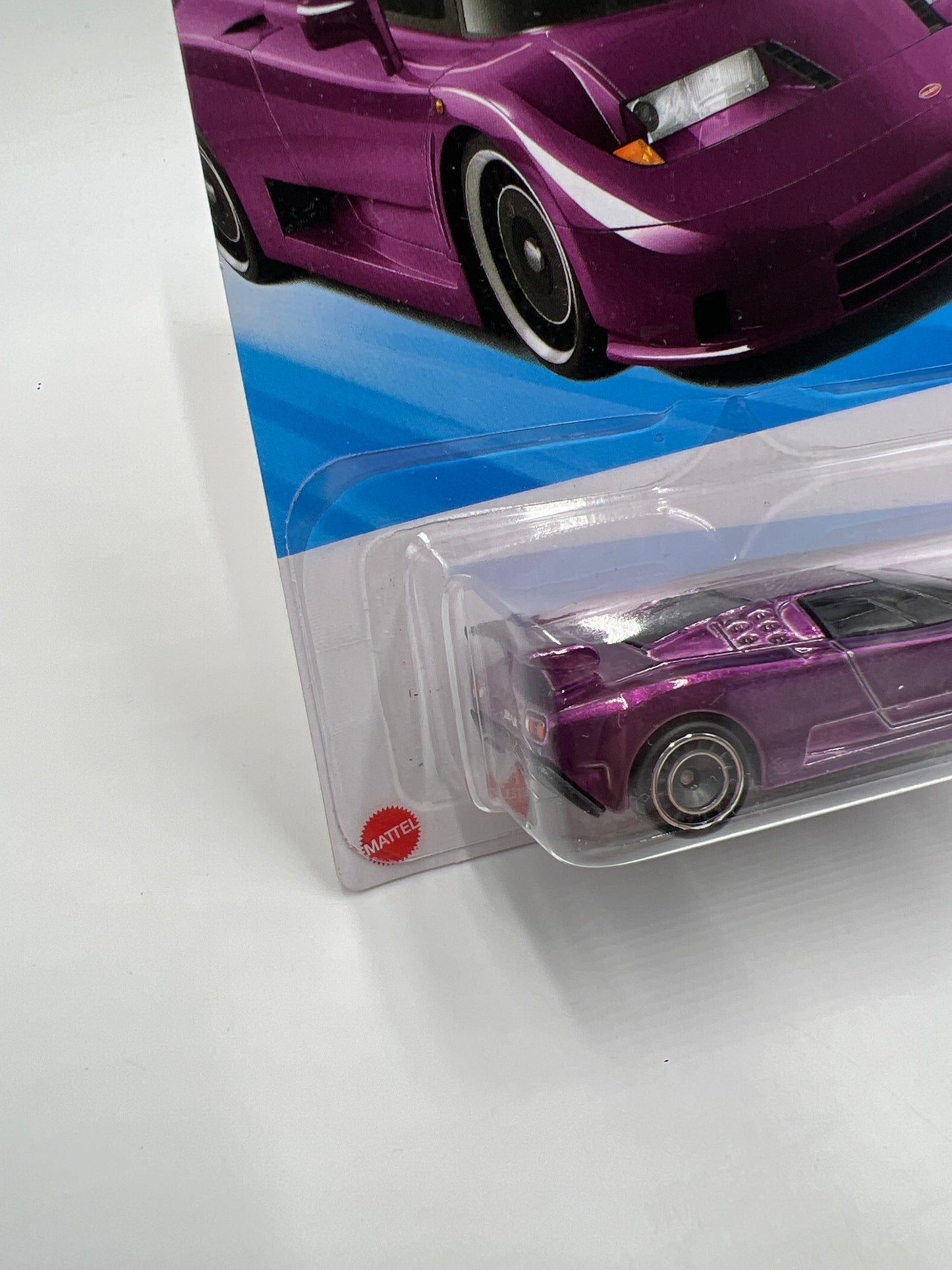 2025 Hot Wheels Super Treasure Hunt #221 94 Bugatti EB110 SS Purple W/Protector