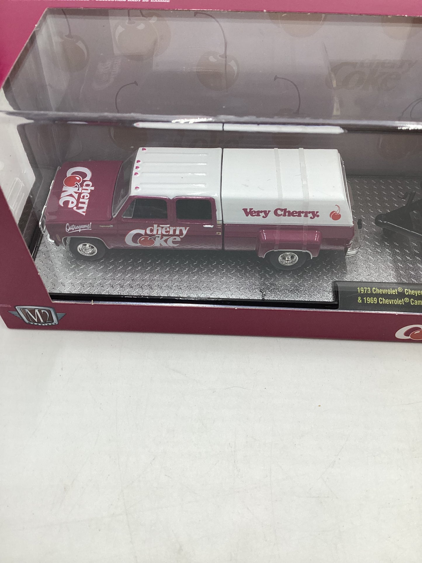 M2 Hauler Cherry Coke 1973 Chevrolet Cheyenne Super 30 & 1969 Chevrolet Camaro Z28 Funny Car TW30