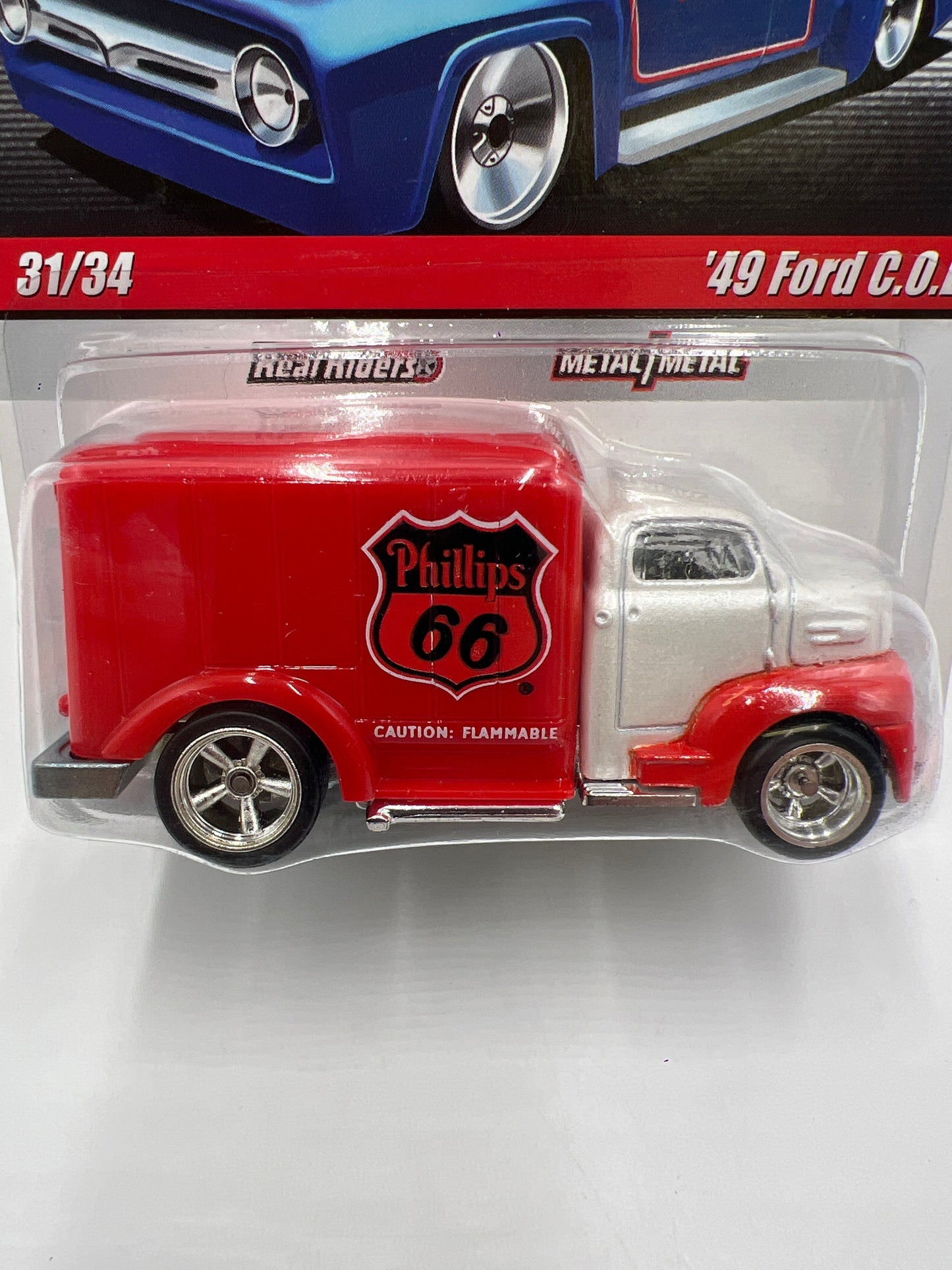 Hot Wheels Slick Rides #31 49 Ford C.O.E. Phillips 66 Red/White 245C
