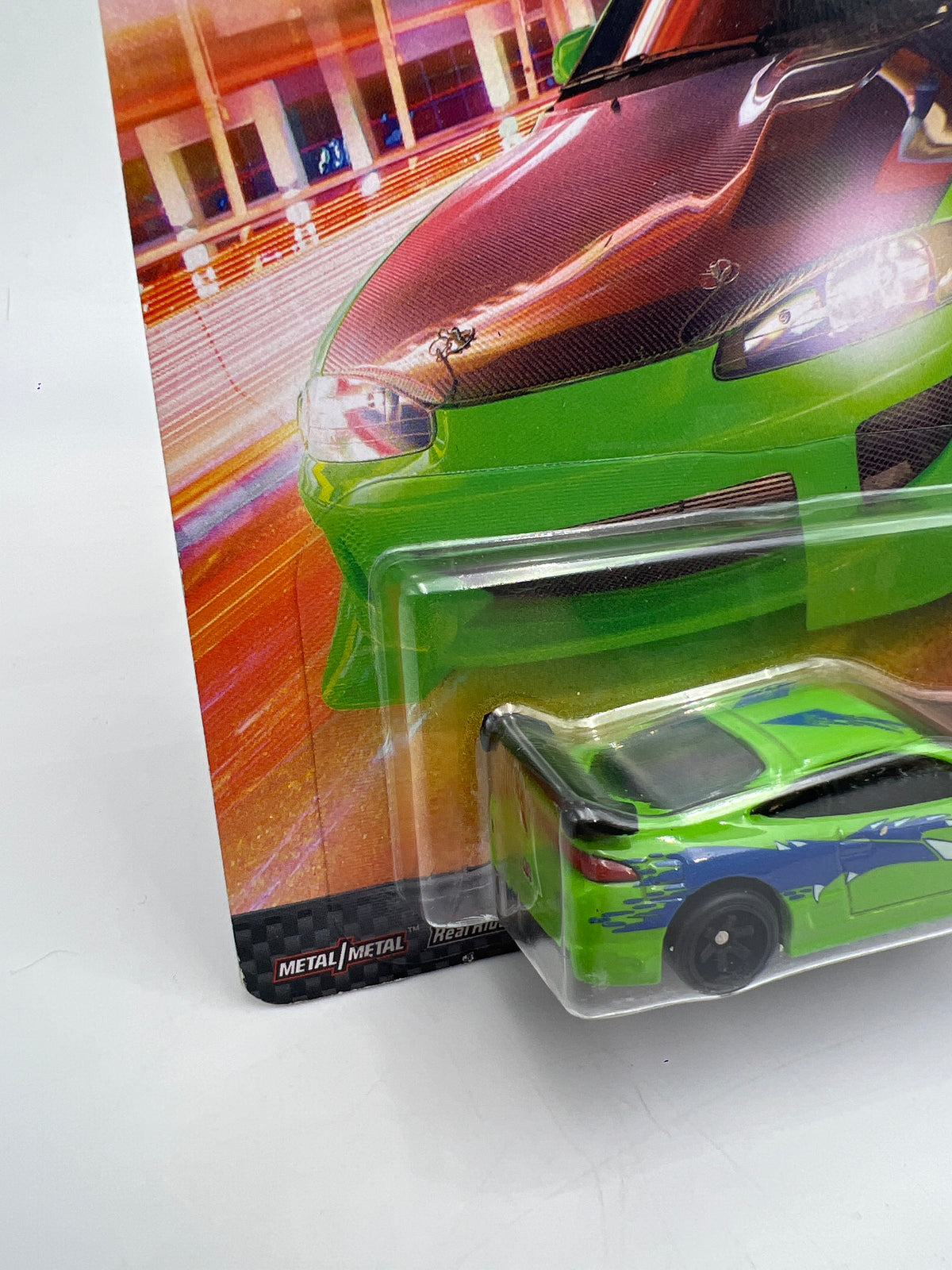 Hot Wheels Premium Fast & Furious #1 95 Mitsubishi Eclipse Green W/Protector