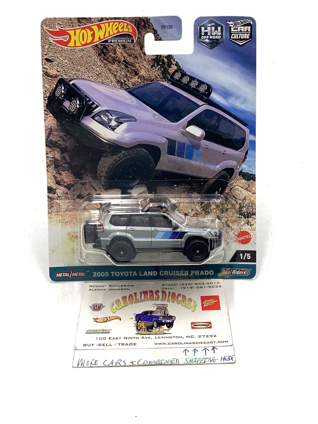 2024 Hot wheels Off Road 2005 Toyota Land Cruiser Prado 1/5 254G