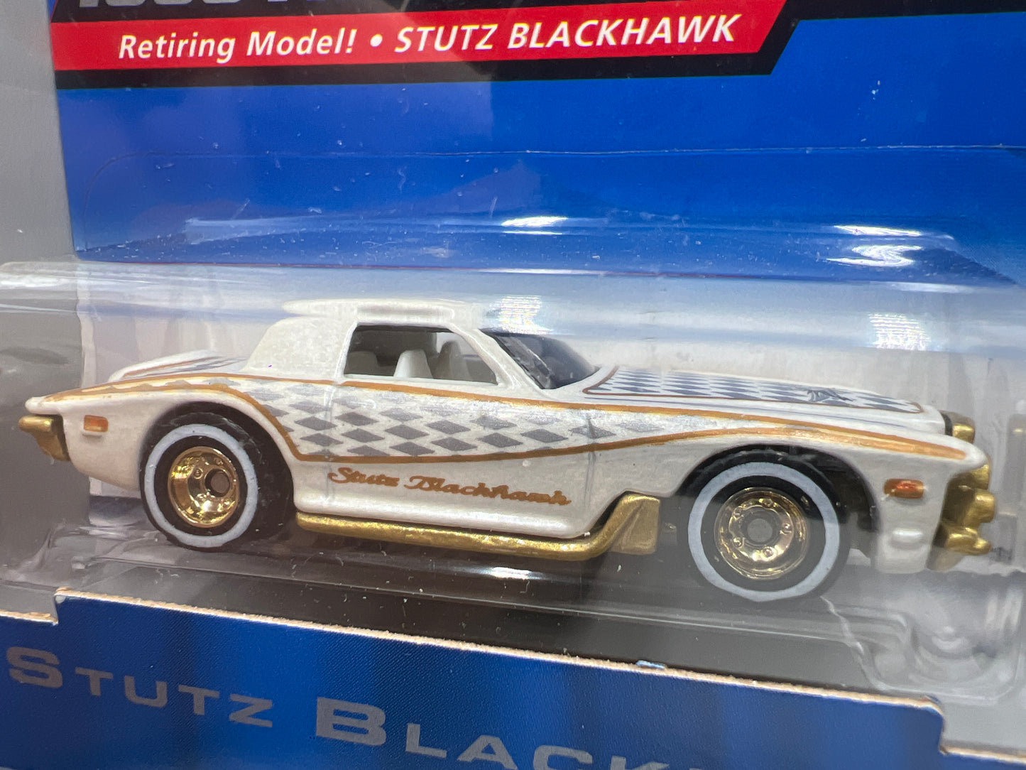 1999 Hot Wheels Final Run #6 Stutz Blackhawk White W/Real Riders