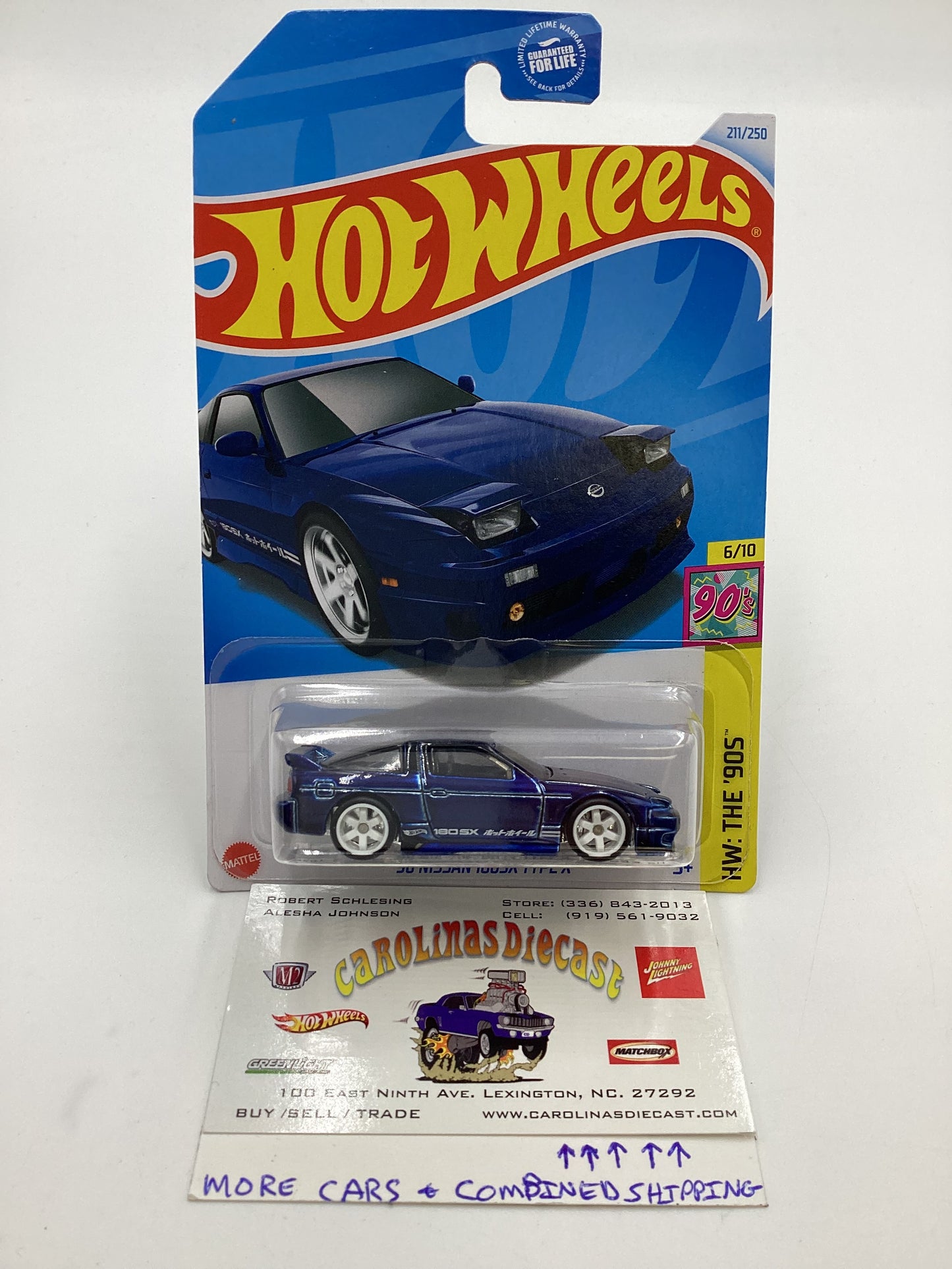 2024 Hot Wheels M Case Super Treasure Hunt #211 96 Nissan 180SX Type X Blue W/Protector