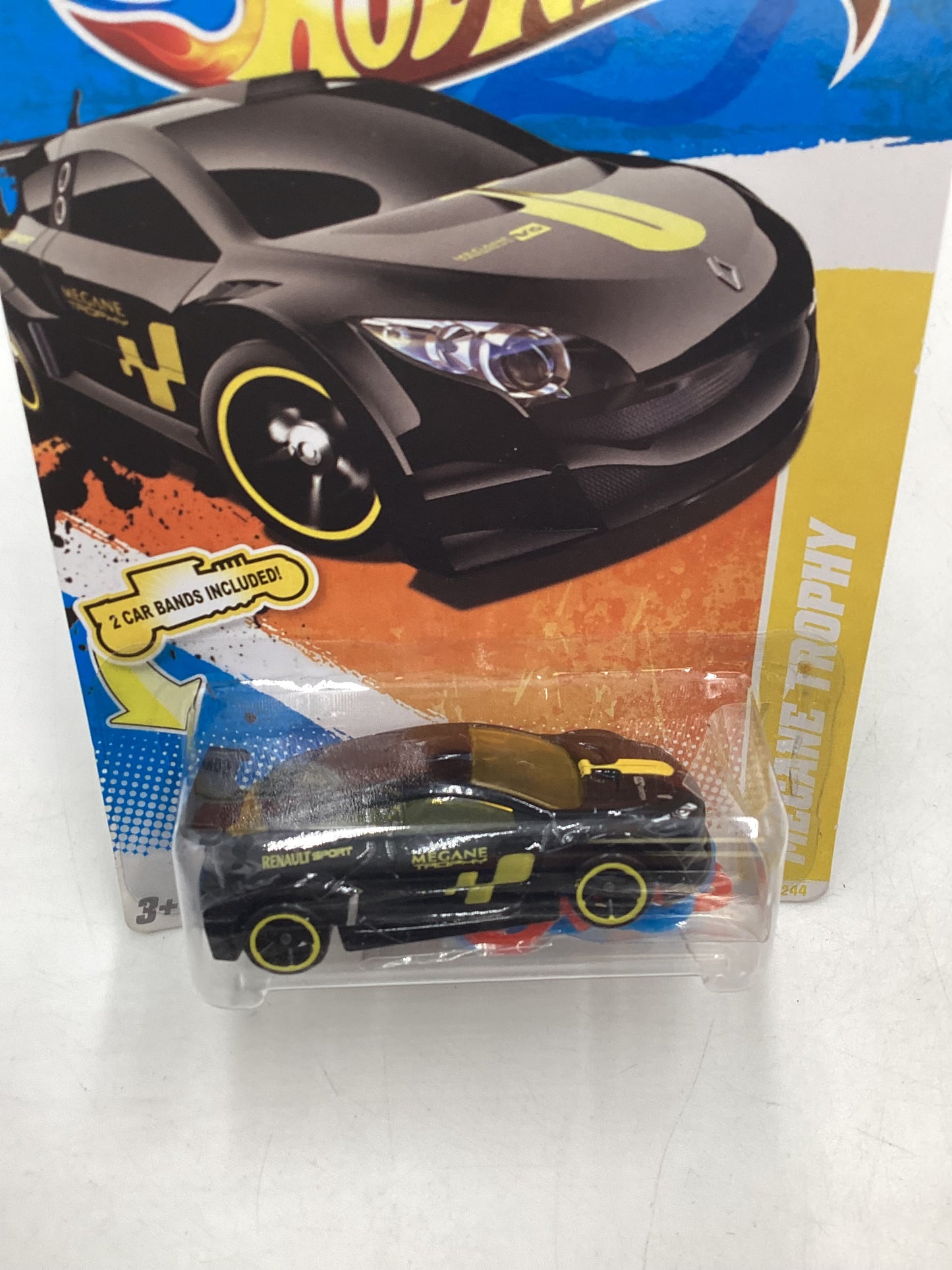 2011 Hot Wheels #16 Megane Trophy Black W/Car Bands Target Exclusive 235E