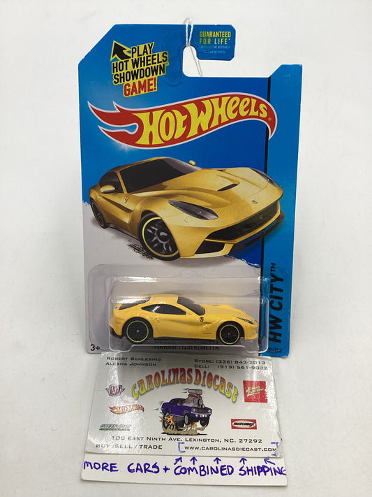 Hot Wheels 2014 Ferrari F12 Berlinetta #31 Yellow SR